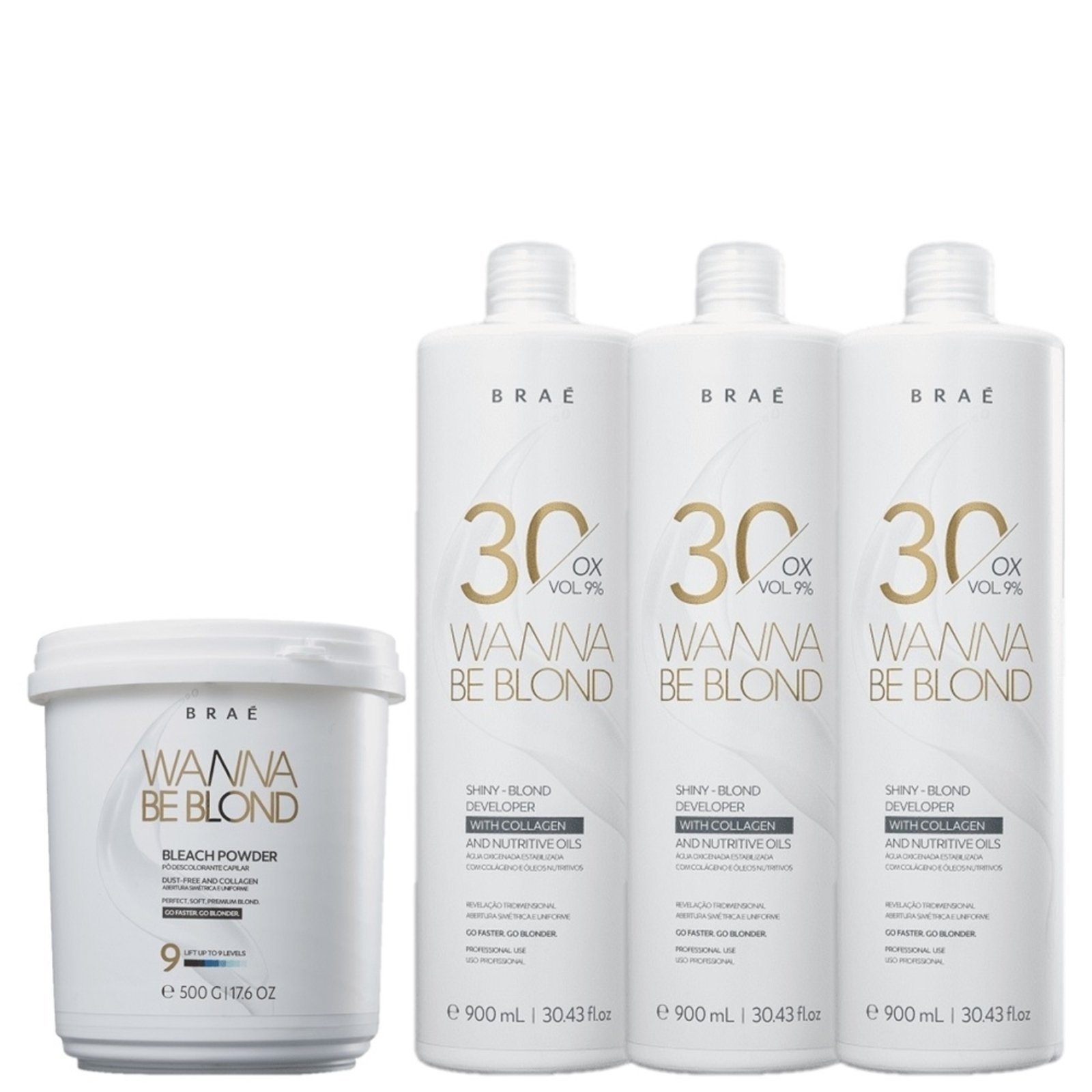 Kit BRAE Wanna Be Blond Color (4 Produtos)