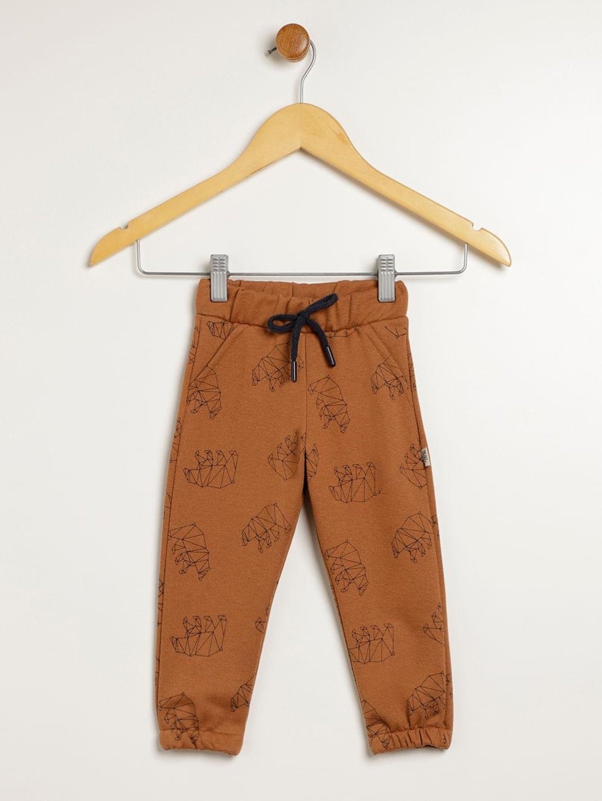 Infantil - Calça Moletom Para Menino - MARROM