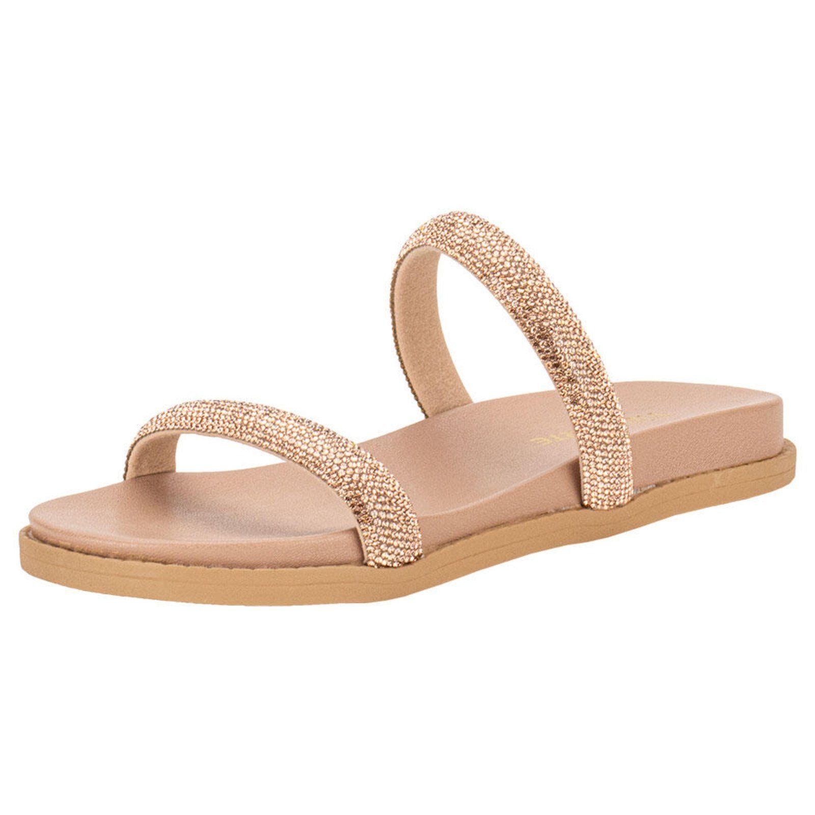 Tamanco Feminino Flat Via Marte 107010 5837711 Bronze