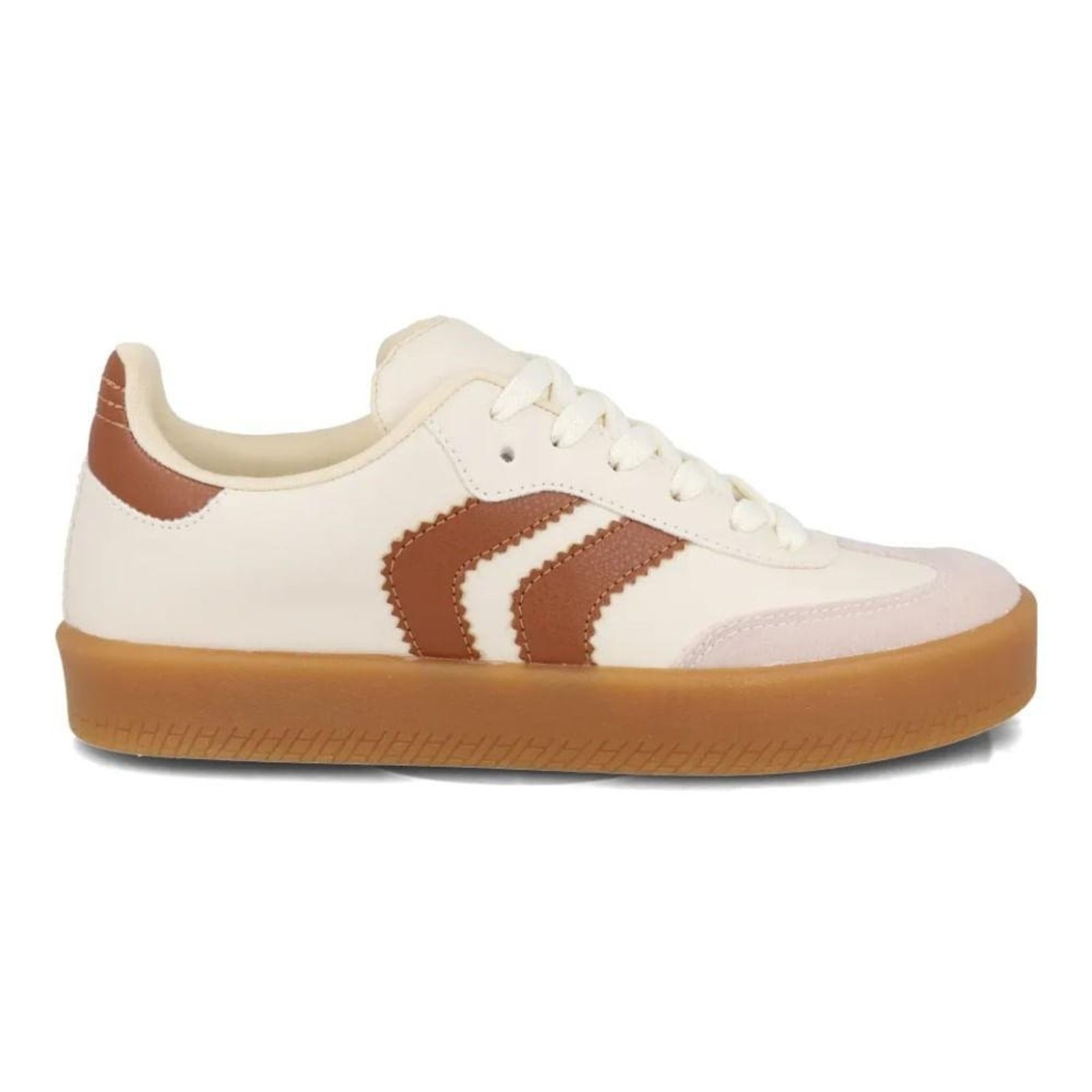 Tênis Casual Feminino M Shuz Basic Off-white