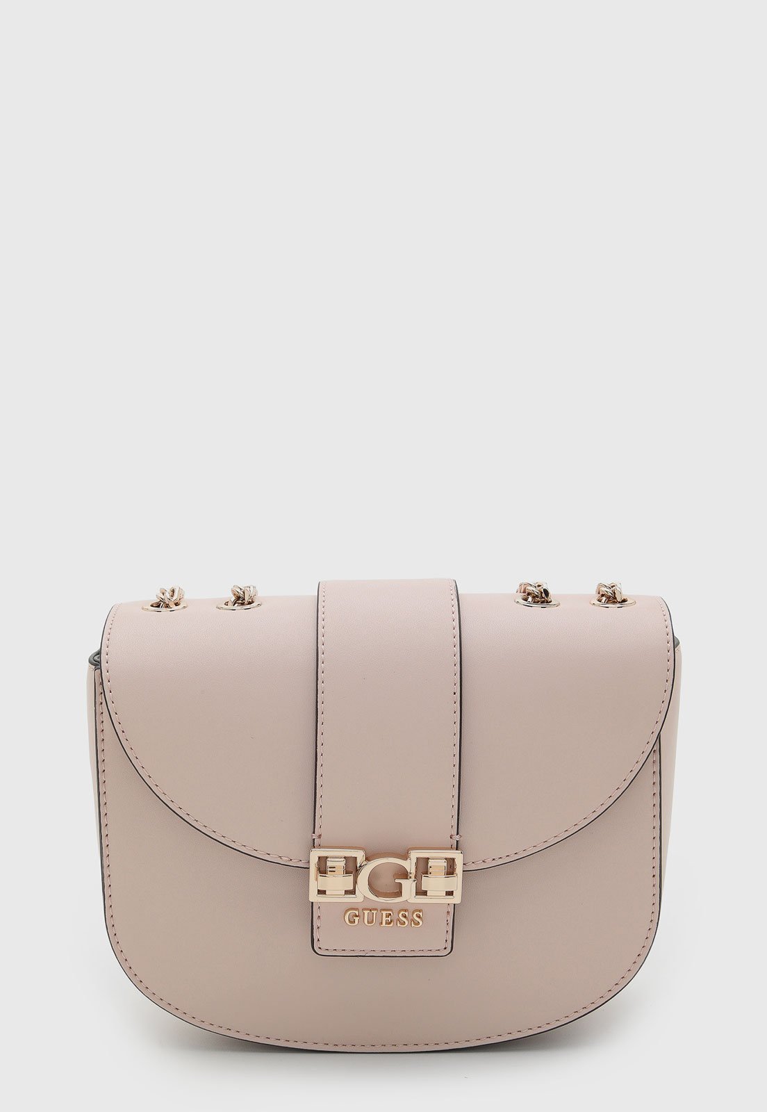 Vista 2 Bolsa Feminina Guess Logo Rosada nude nude