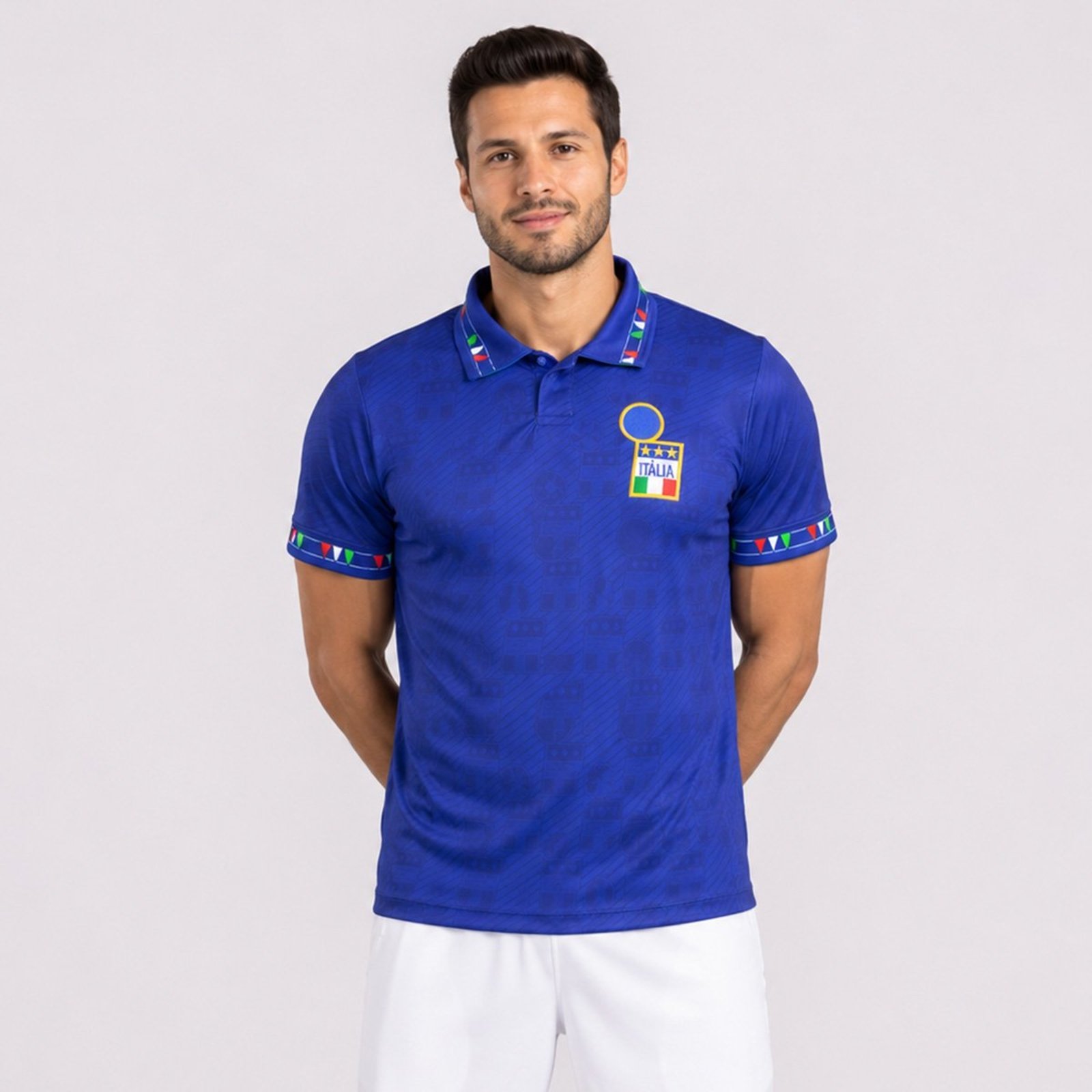 Camisa Itália Retrô 1994 Dry Azul