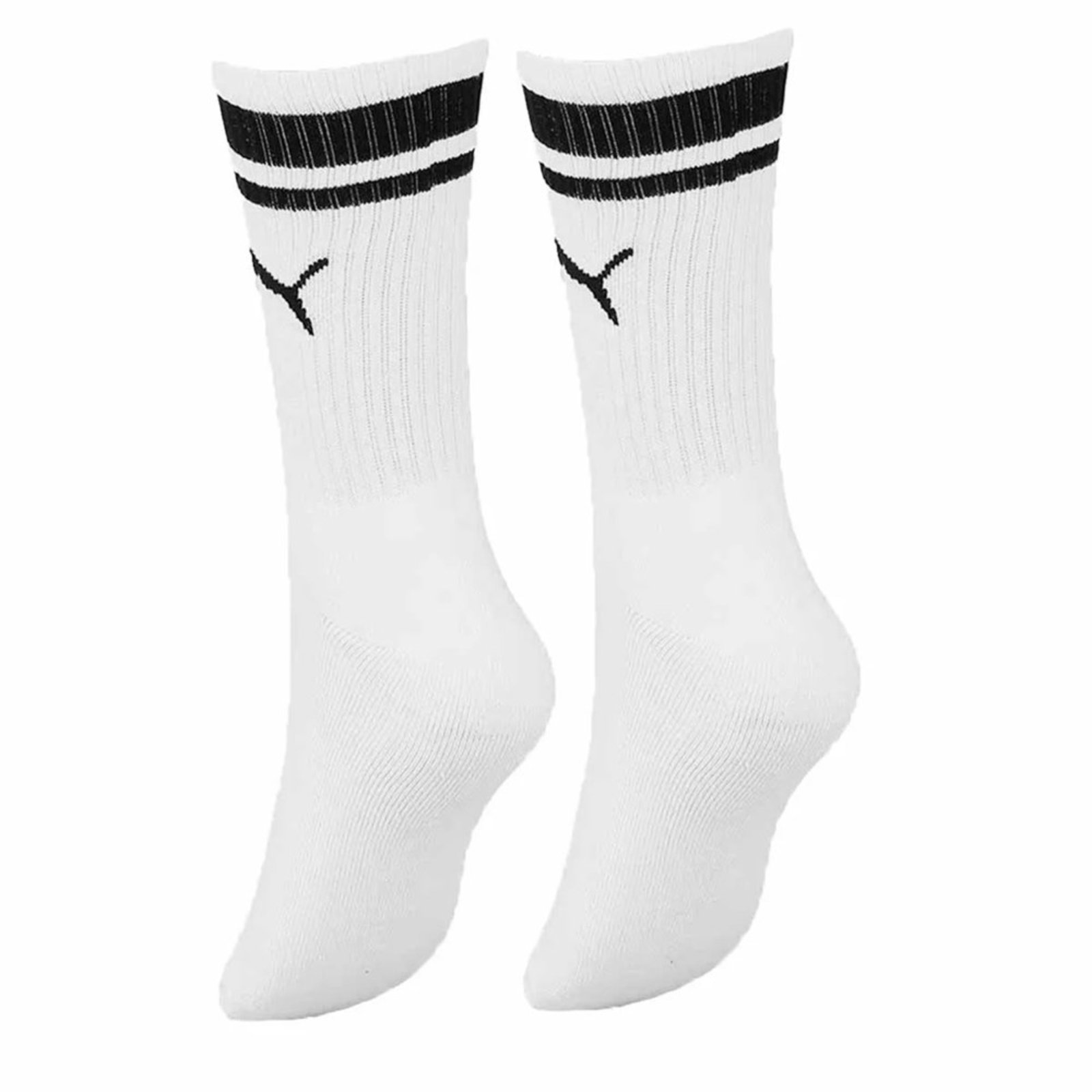 Vista 3 Meia Puma Esportiva Cano Longo Feminina branco Puma branco