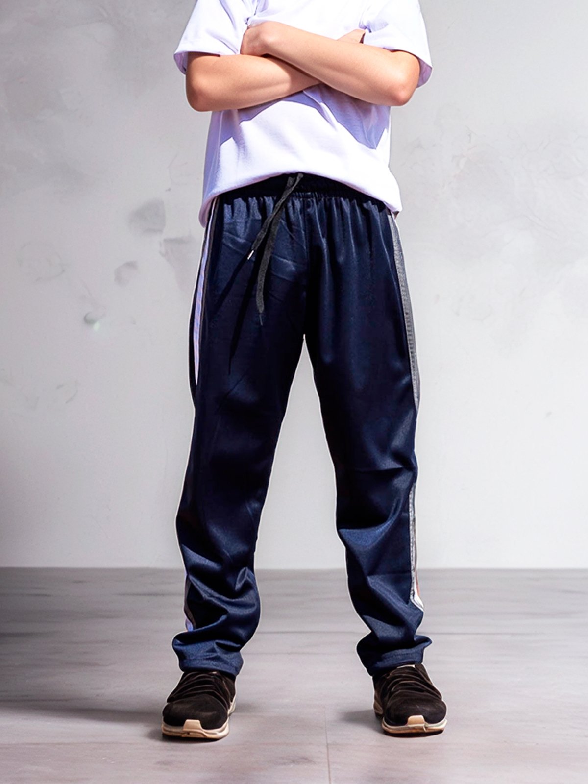Infantil – Calça Menino Frent`s Tecido Helanca Flanelado Uniforme Escola Passeio