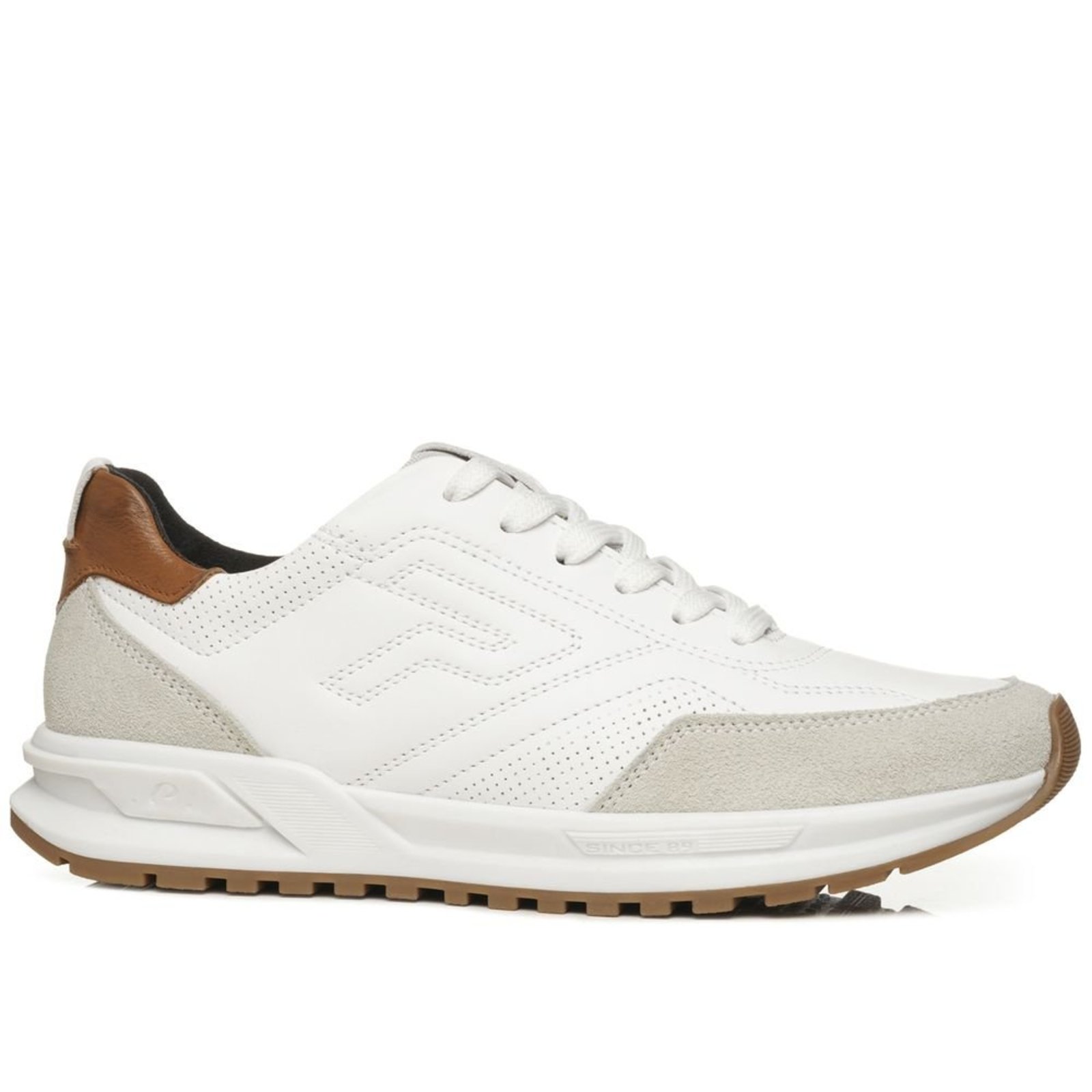Sapatênis Pegada Masculino em Couro Branco 112151-01 Sapatênis Pegada Masculino em Couro Branco 112151-01 43