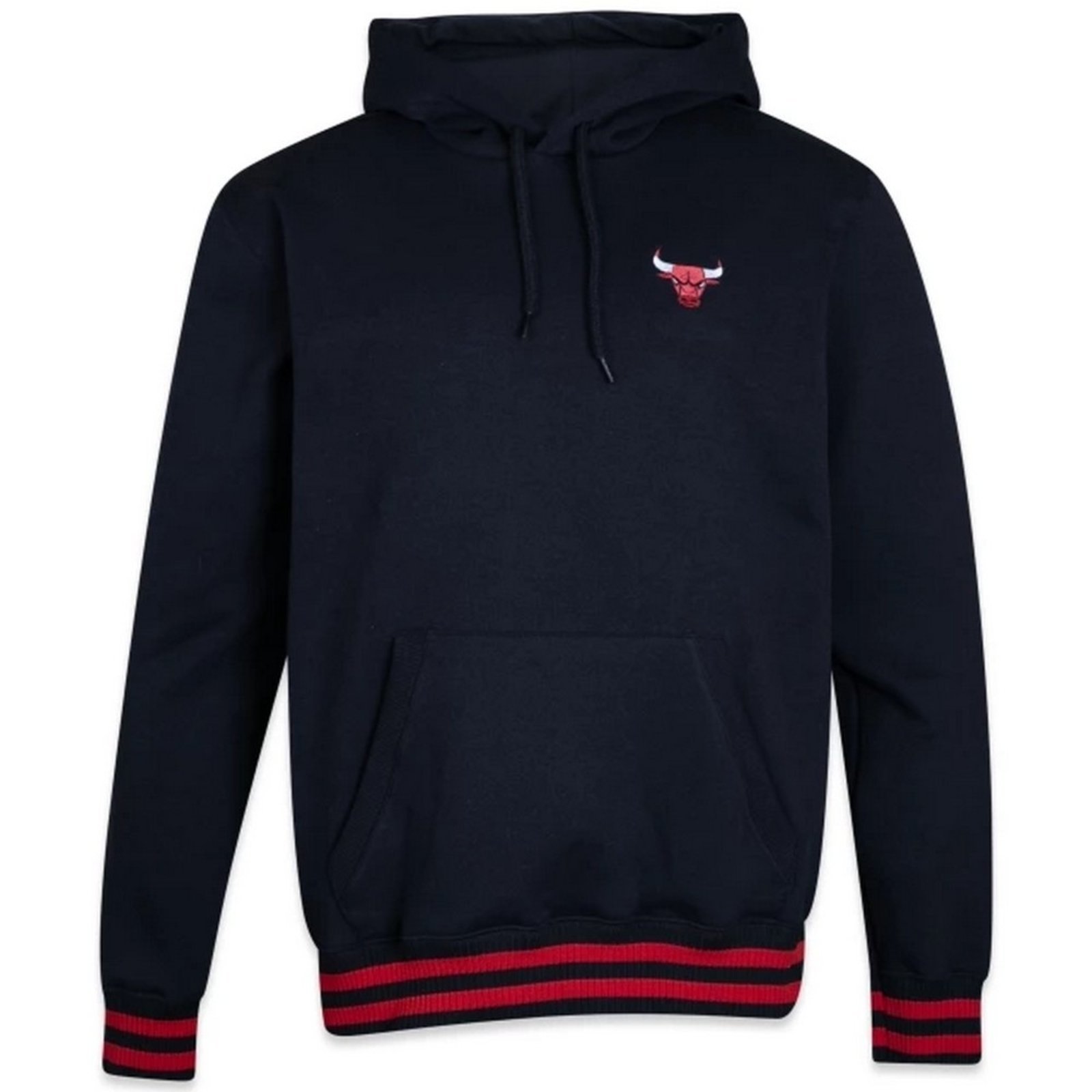 Moletom New Era Canguru Fechado Chicago Bulls Preto
