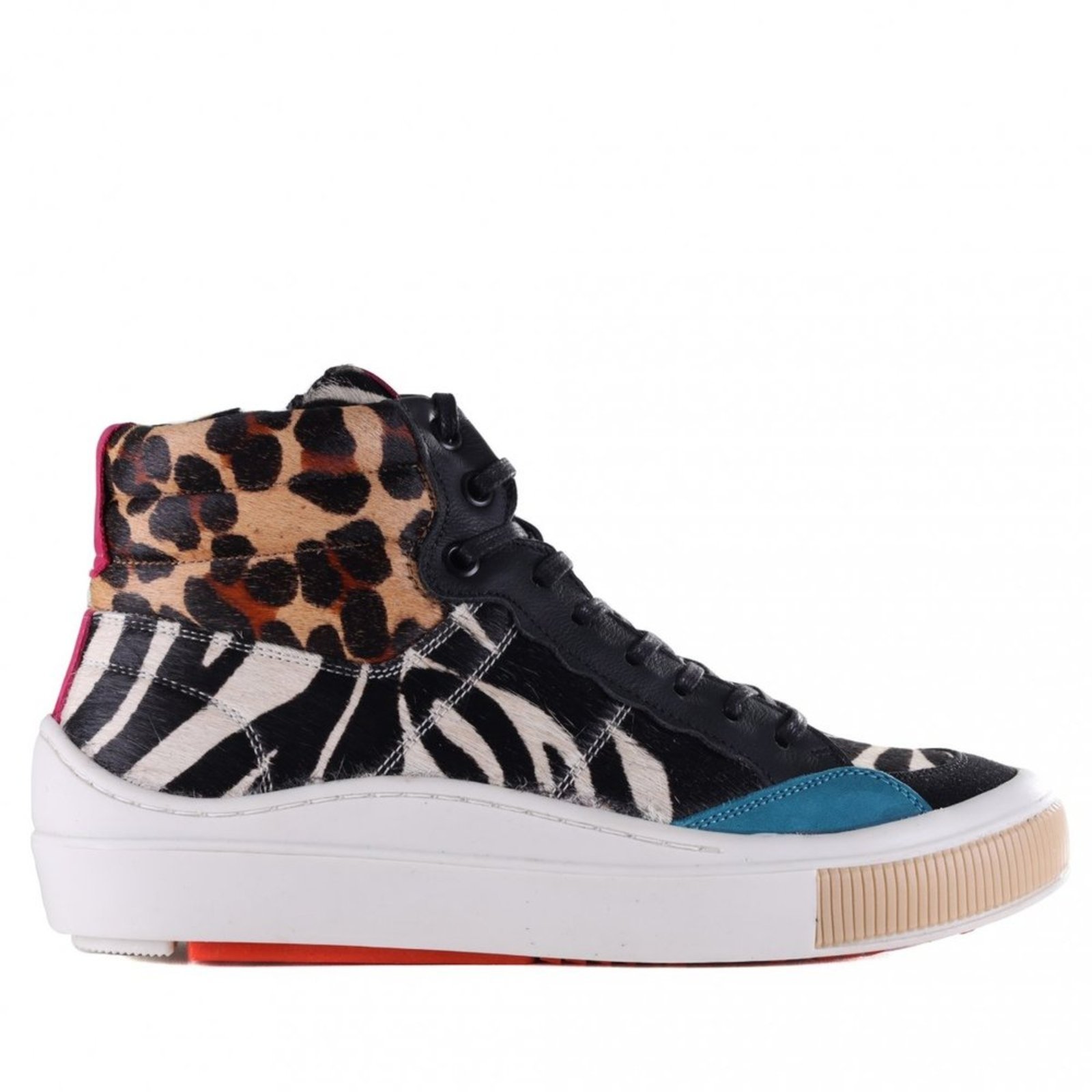 Tênis Feminino Zariff Cano Alto Mon001 Zariff Multicolorido