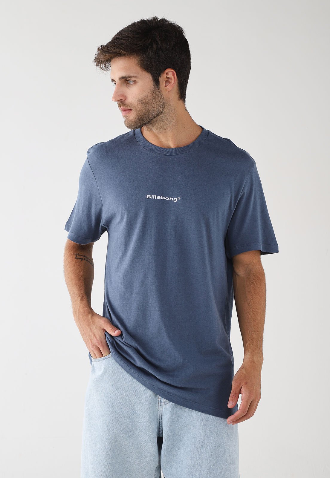 Camiseta Masculina Billabong Smitty Azul