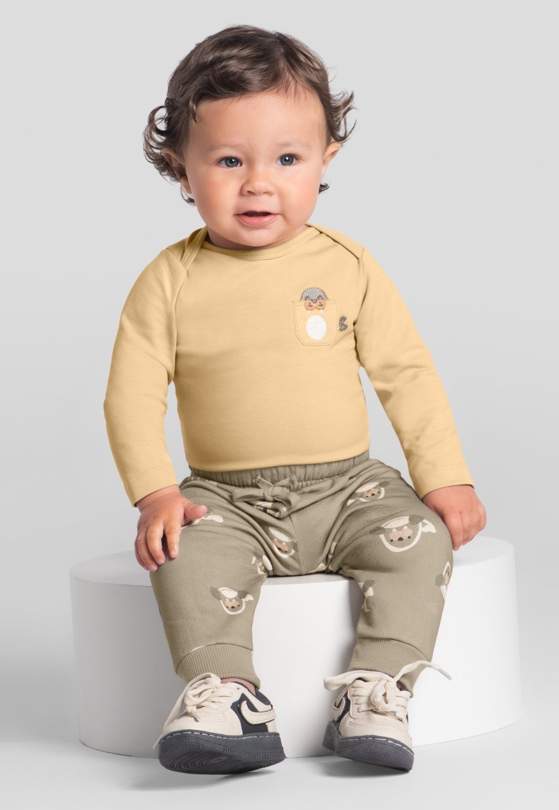 Infantil - Conjunto menino em moletinho Brandili Baby
