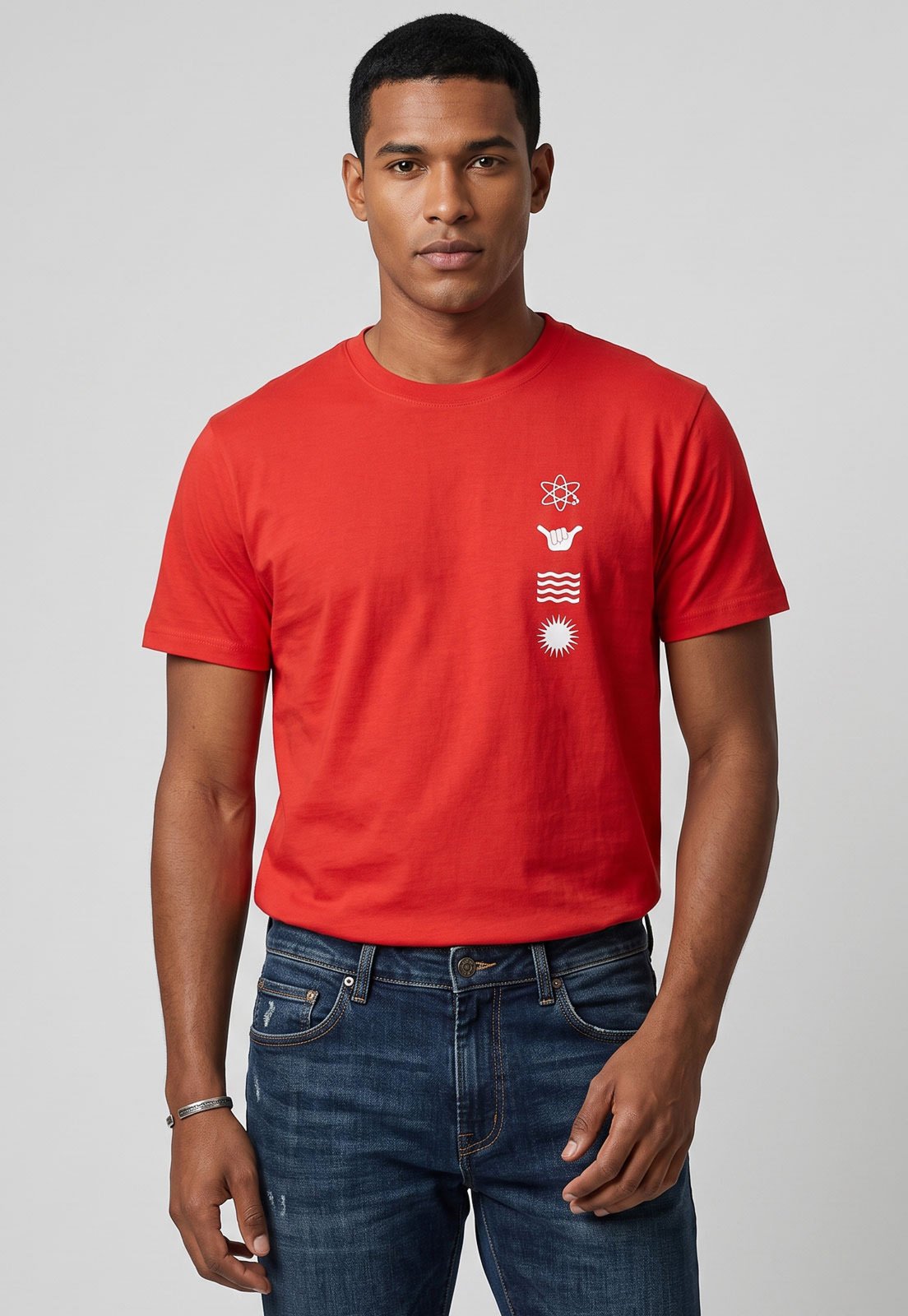Camiseta Masculina Hang Loose Silk MC Mood Vermelha