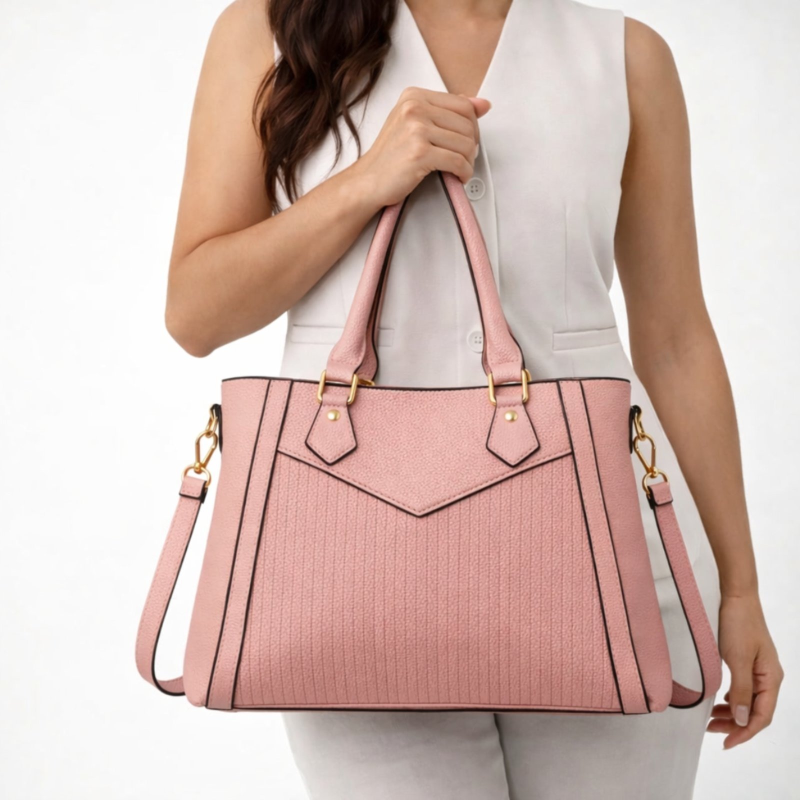 Bolsa Feminina De Ombro Tote Com Alça Transversal Tiracolo