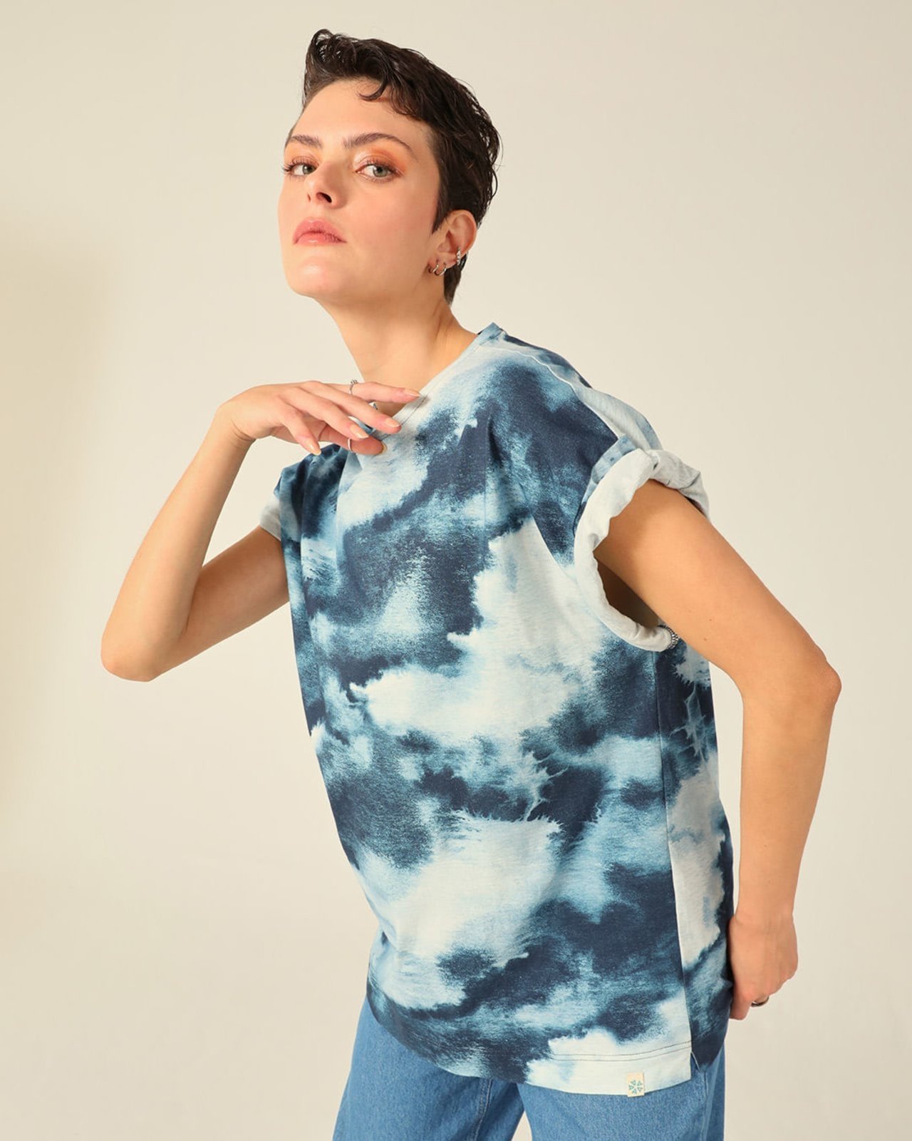 Camiseta Unissex Oversized Em Malha Orgânica