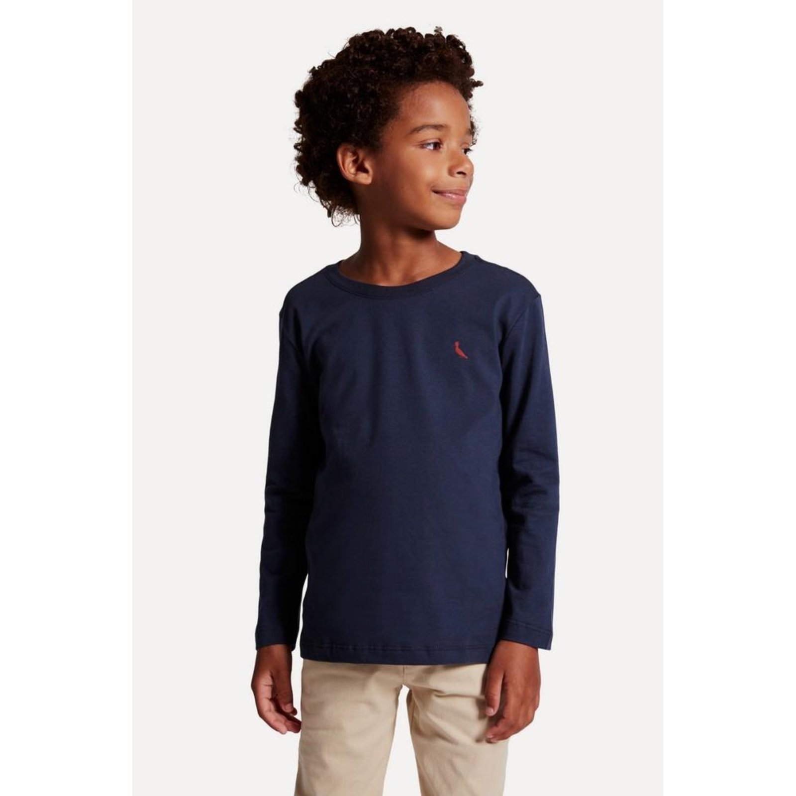 Infantil - Camiseta Ml Pica Pau Bordado Brasa Reserva Mini