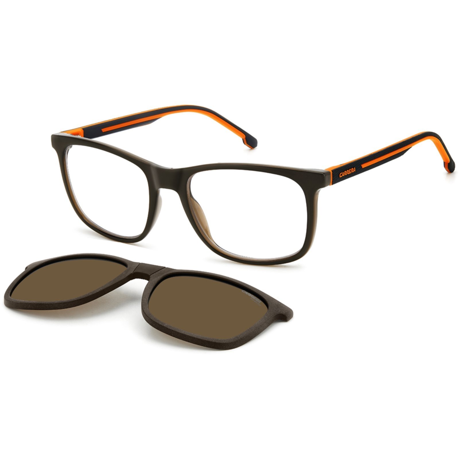 Vista 2 Óculos de Sol Carrera Clip On 8918 C 12J 5418 S preto Carrera preto