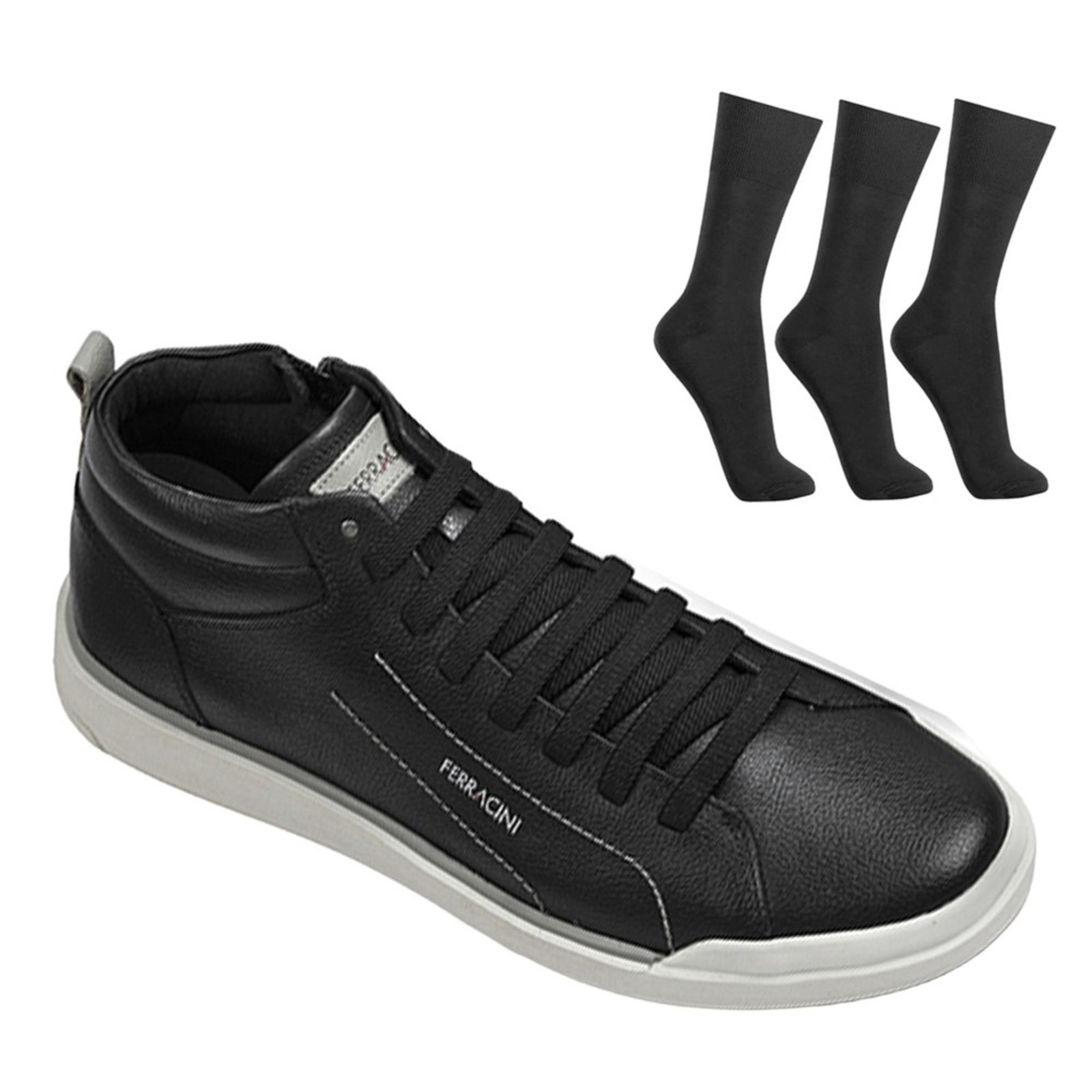 Kit Sapatênis Ferracini Star Masculino + 3 Pares de Meias