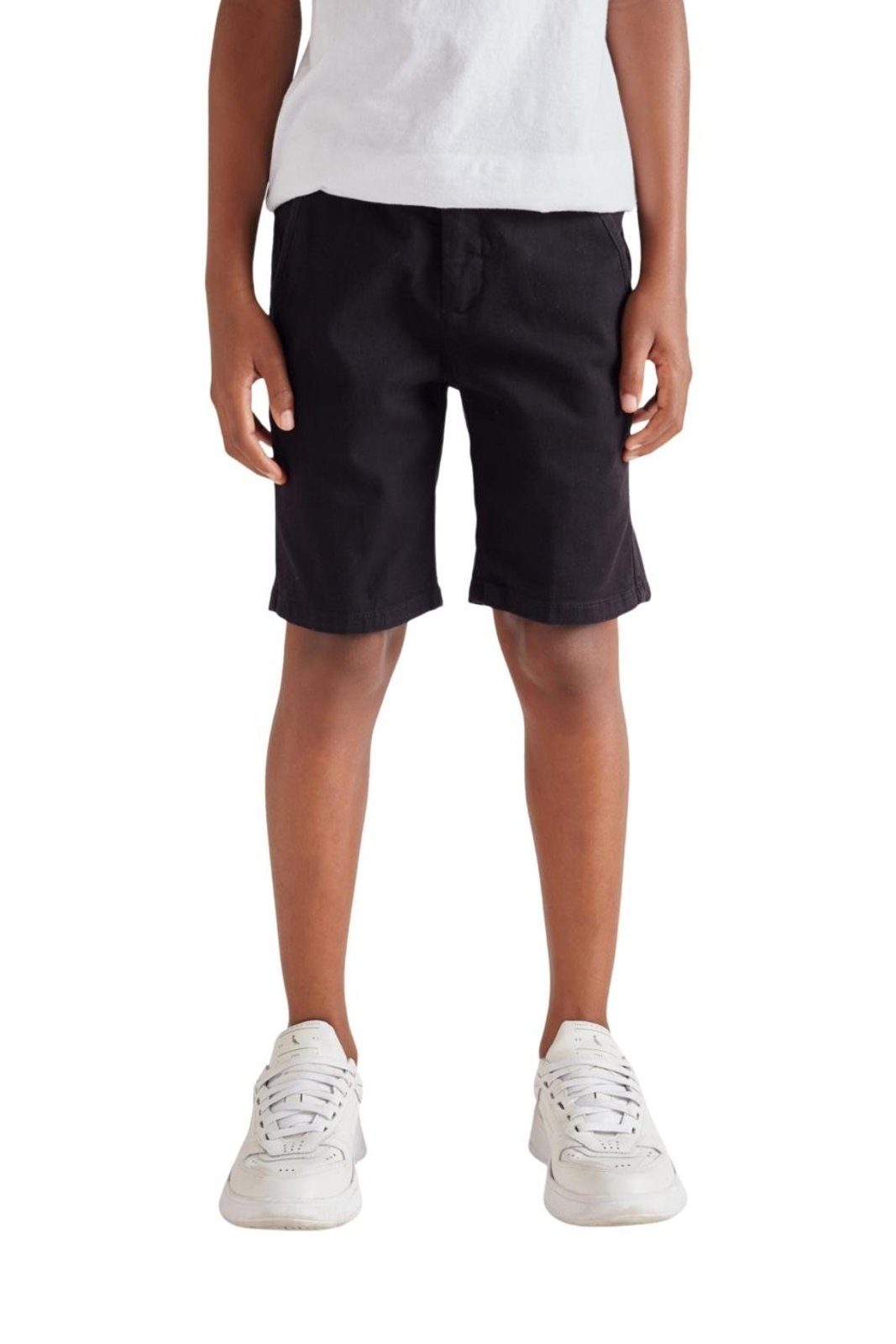Infantil - Bermuda Casual Pf Iron Continua Lisa Bolsos Reserva Mini Preto