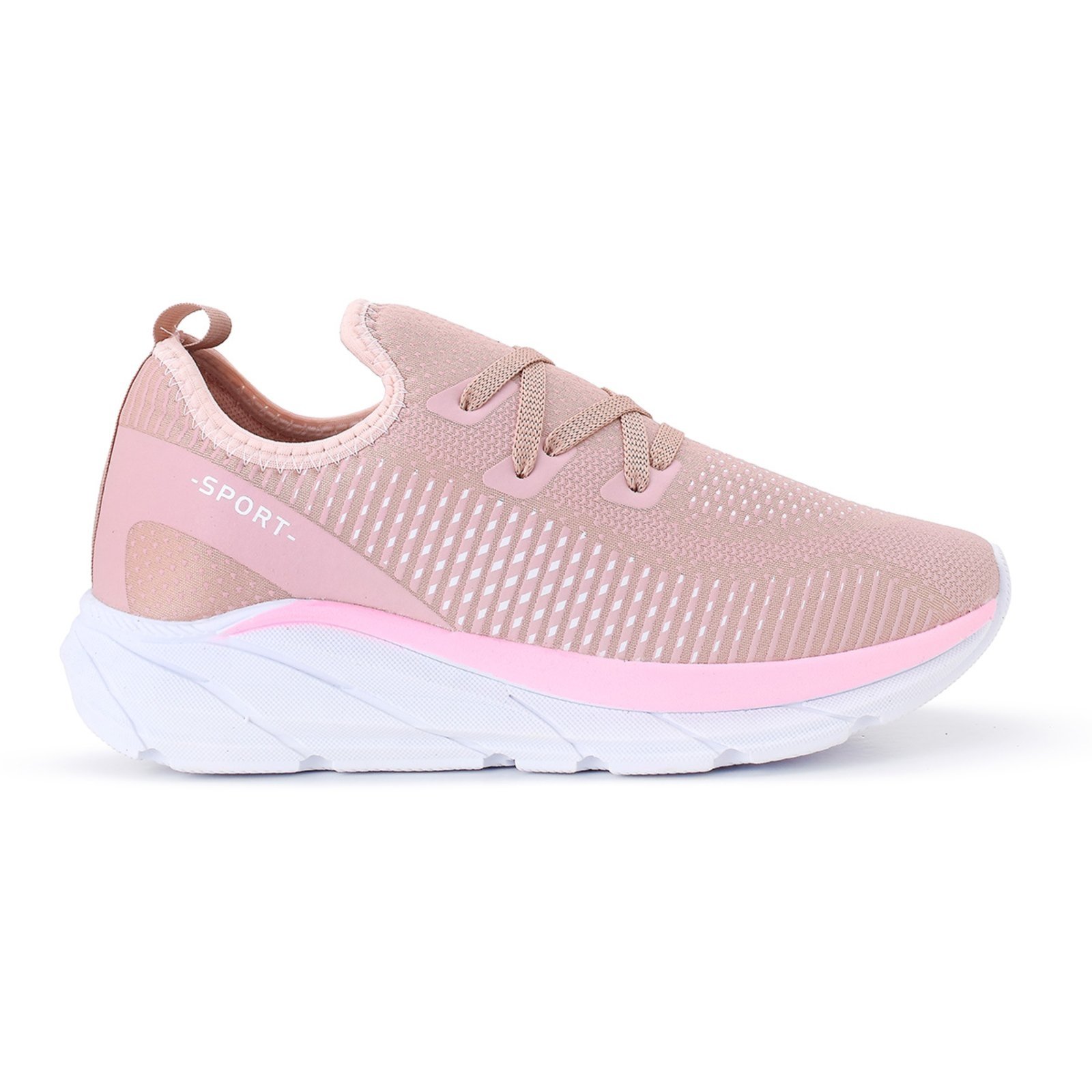 Vista 3 Tenis Meia Feminino Esportivo Treino Academia Light Sport + Relogio CALCADOS LGHT LIGHT nude CALCADOS LGHT LIGHT nude