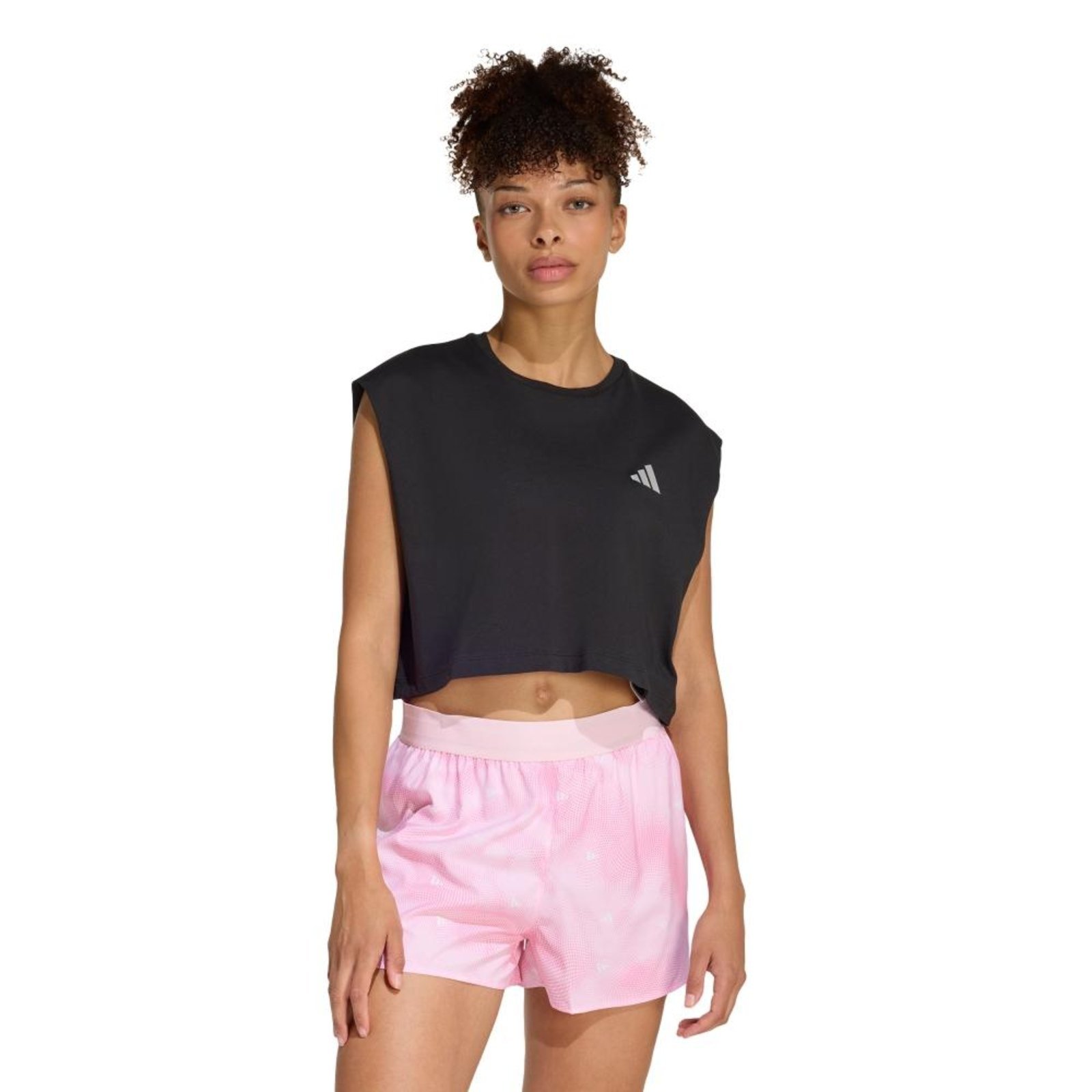 Camiseta Cropped adi365 Running Essentials adidas Performance Preto