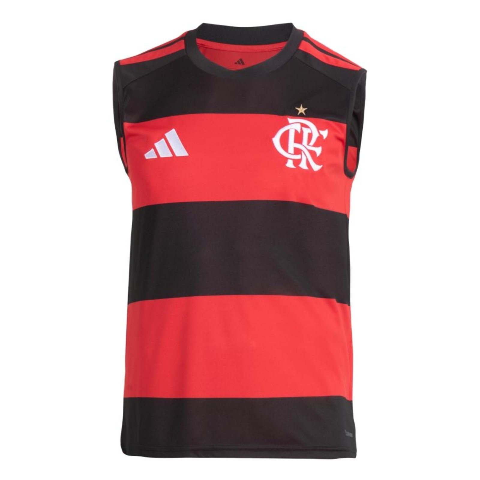 Camiseta Sem Mangas I CR Flamengo 26 adidas Performance Vermelho