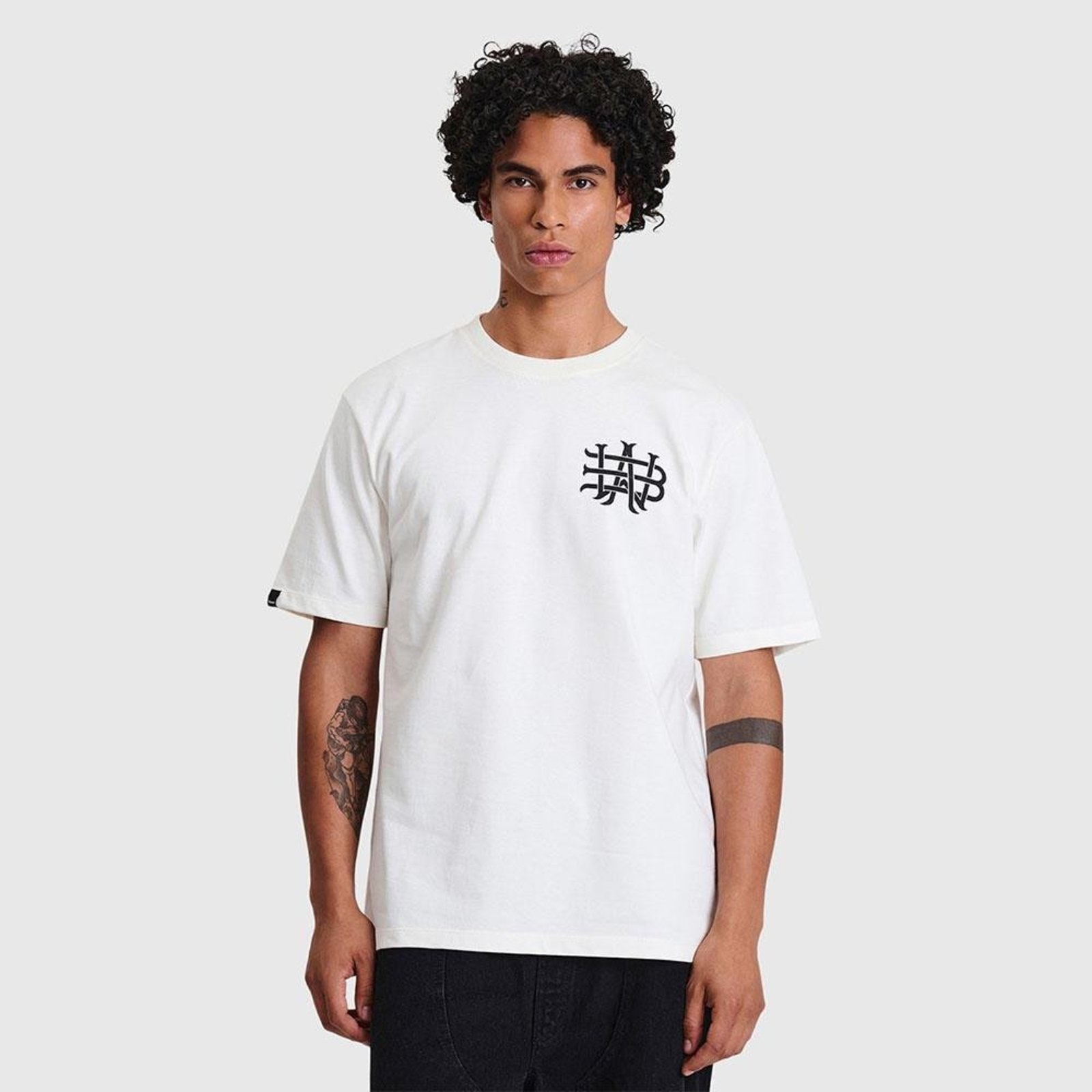 Camiseta Regular Baw Interlaced Off-white
