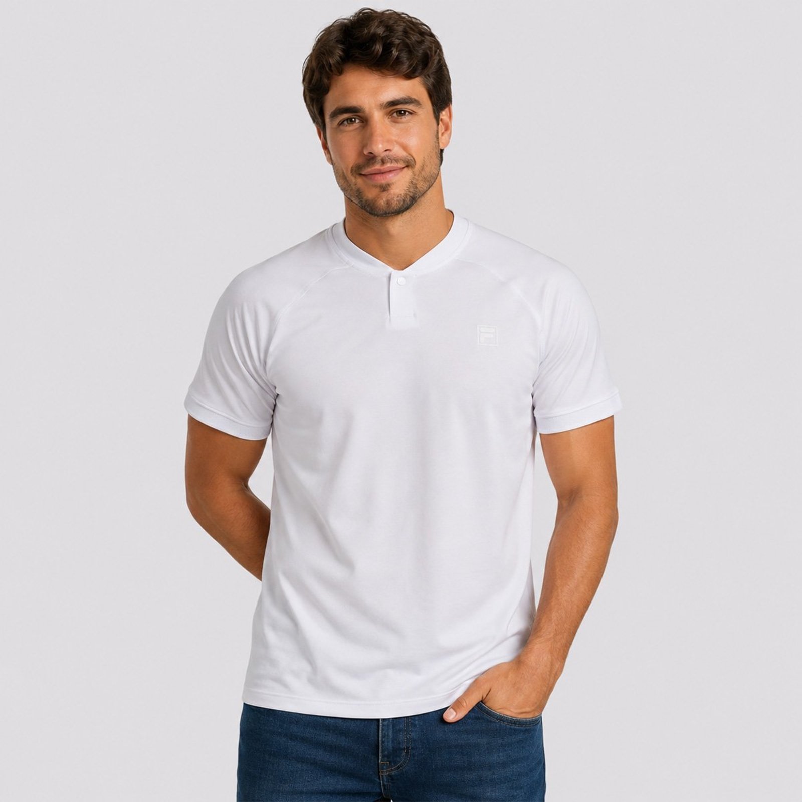 Polo Fila Raglan Court Ease Branco