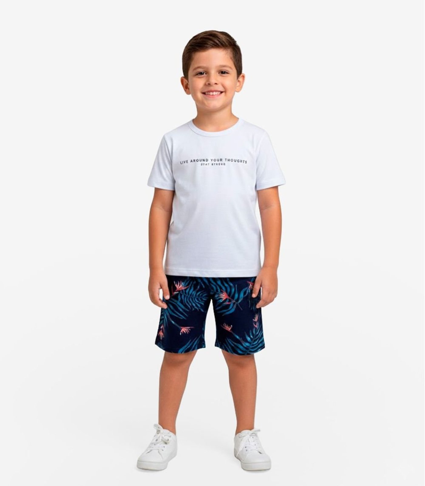 Infantil - Conjunto Camiseta e Bermuda Select Azul