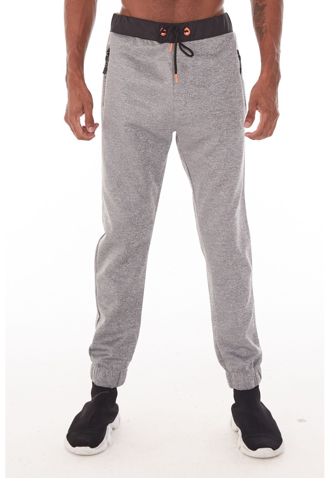Calça HD Moletom Cinza Mescla