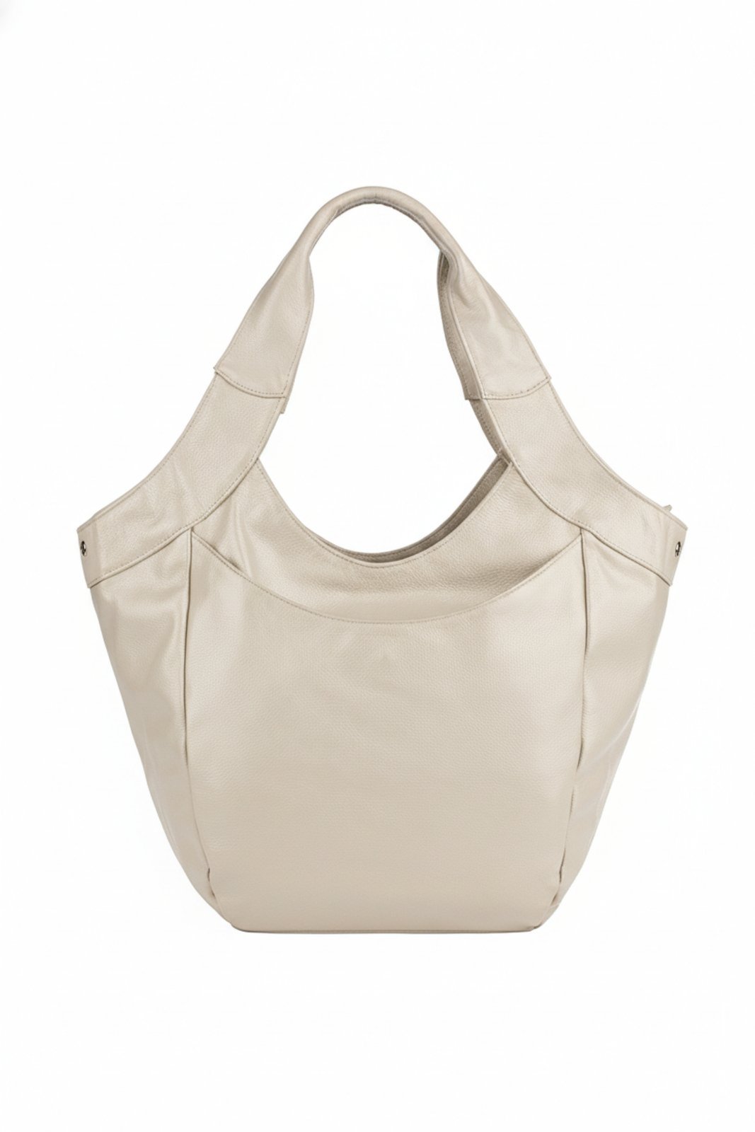 Vista 2 Bolsa saco grande de couro liso Cíntia - Marfim Andrea Vinci vermelho Andrea Vinci vermelho
