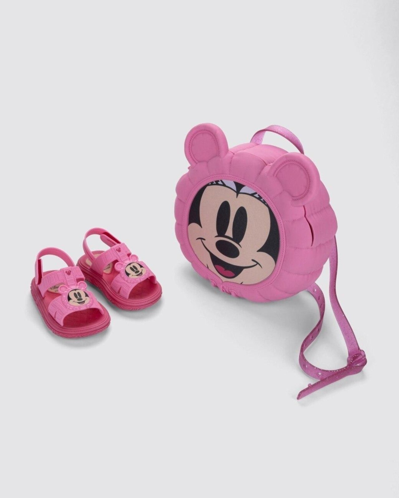 Infantil – Sandália de Grendene Disney Puff Bag Rosa