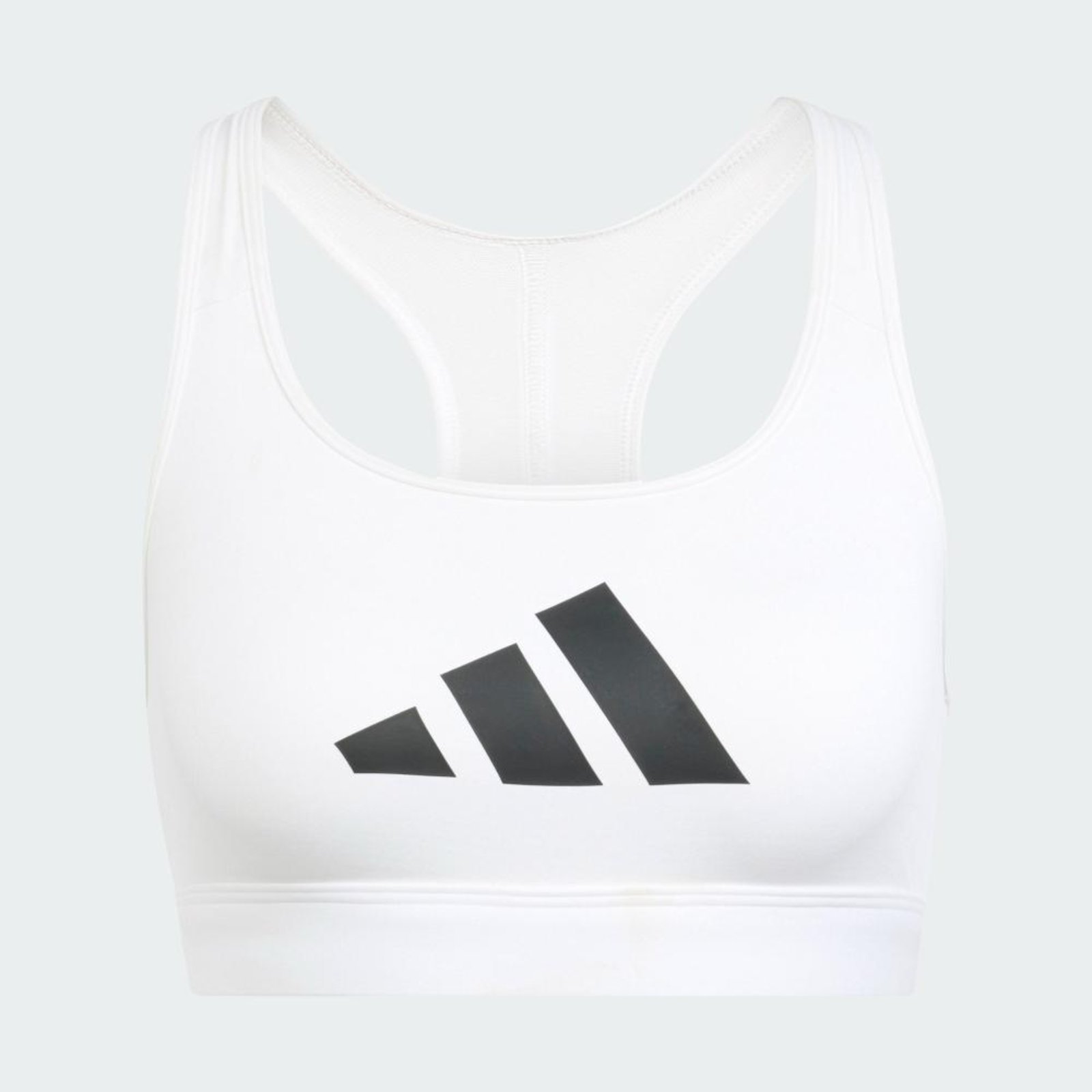 Top Estampado Powerreact Big Logo adidas Performance Branco