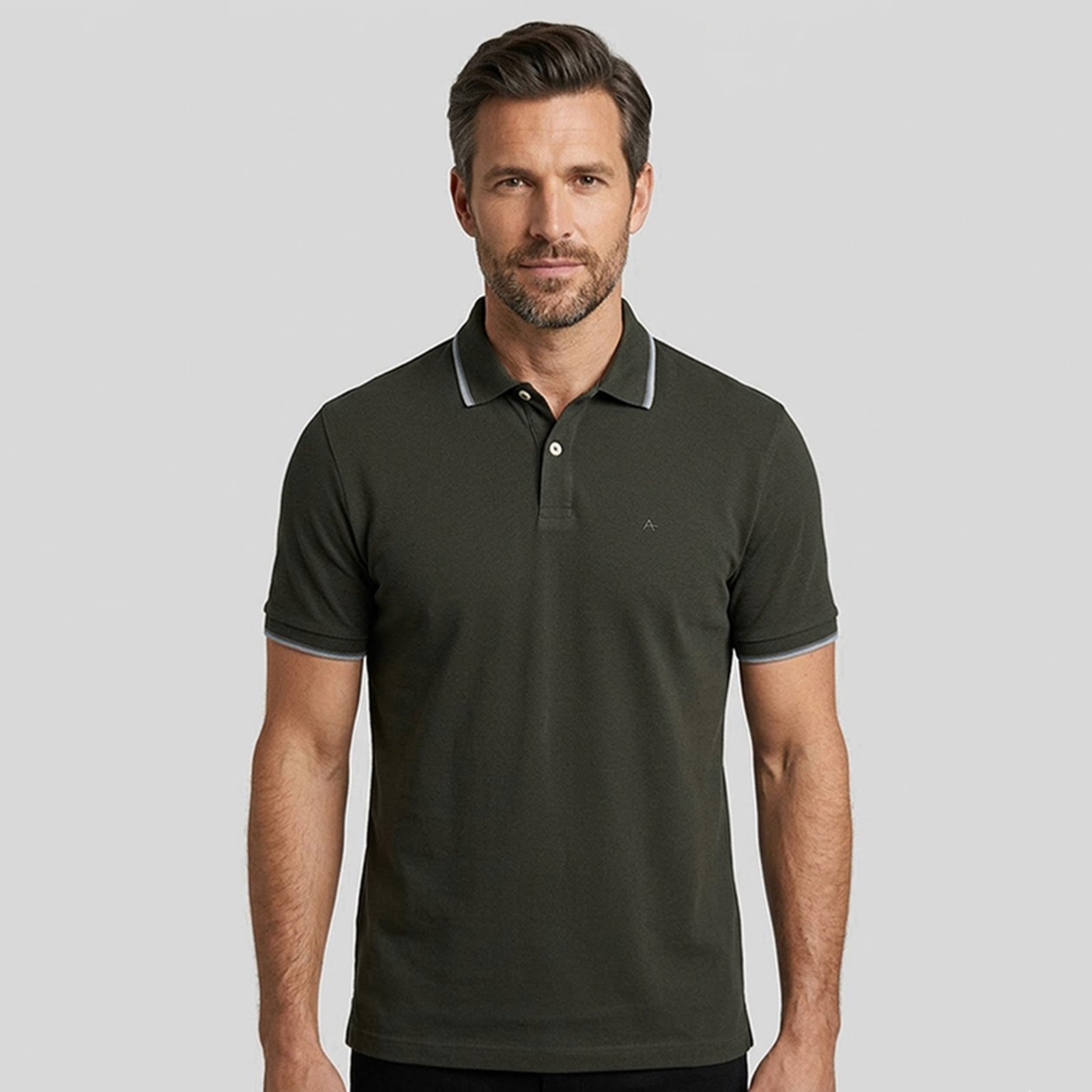 Camisa Polo Aramis Basic 4 Frisos In26 Verde Masculino