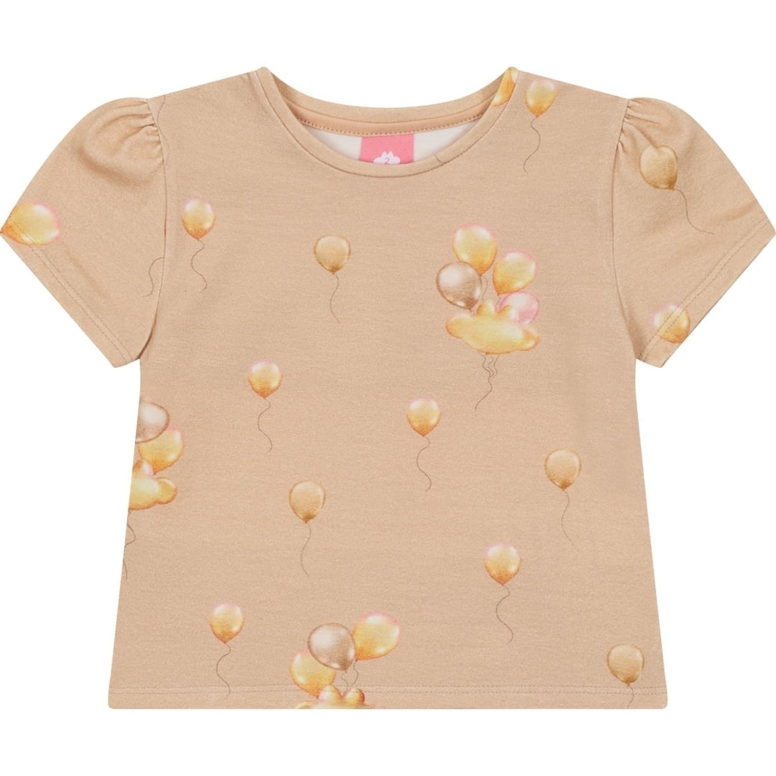 Infantil - Blusa Manga Curta Estampada Feminina Lilica Ripilica
