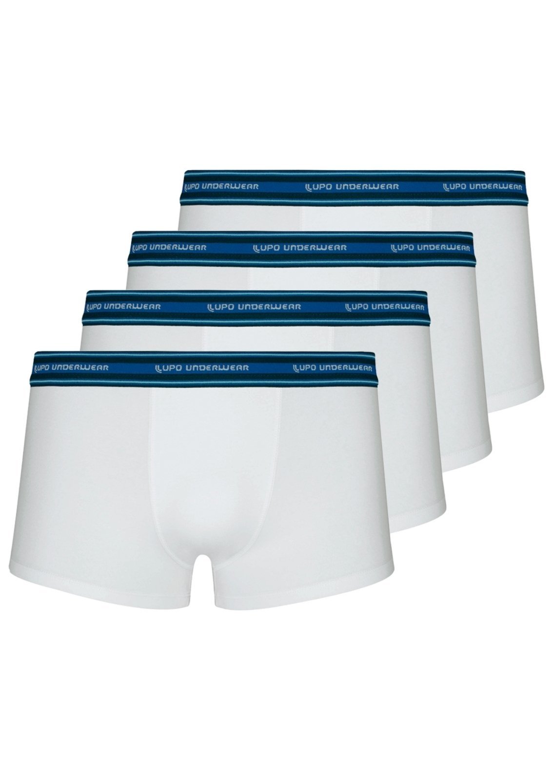 Kit com 4 Cuecas Sunga Lupo 460-003 Branco