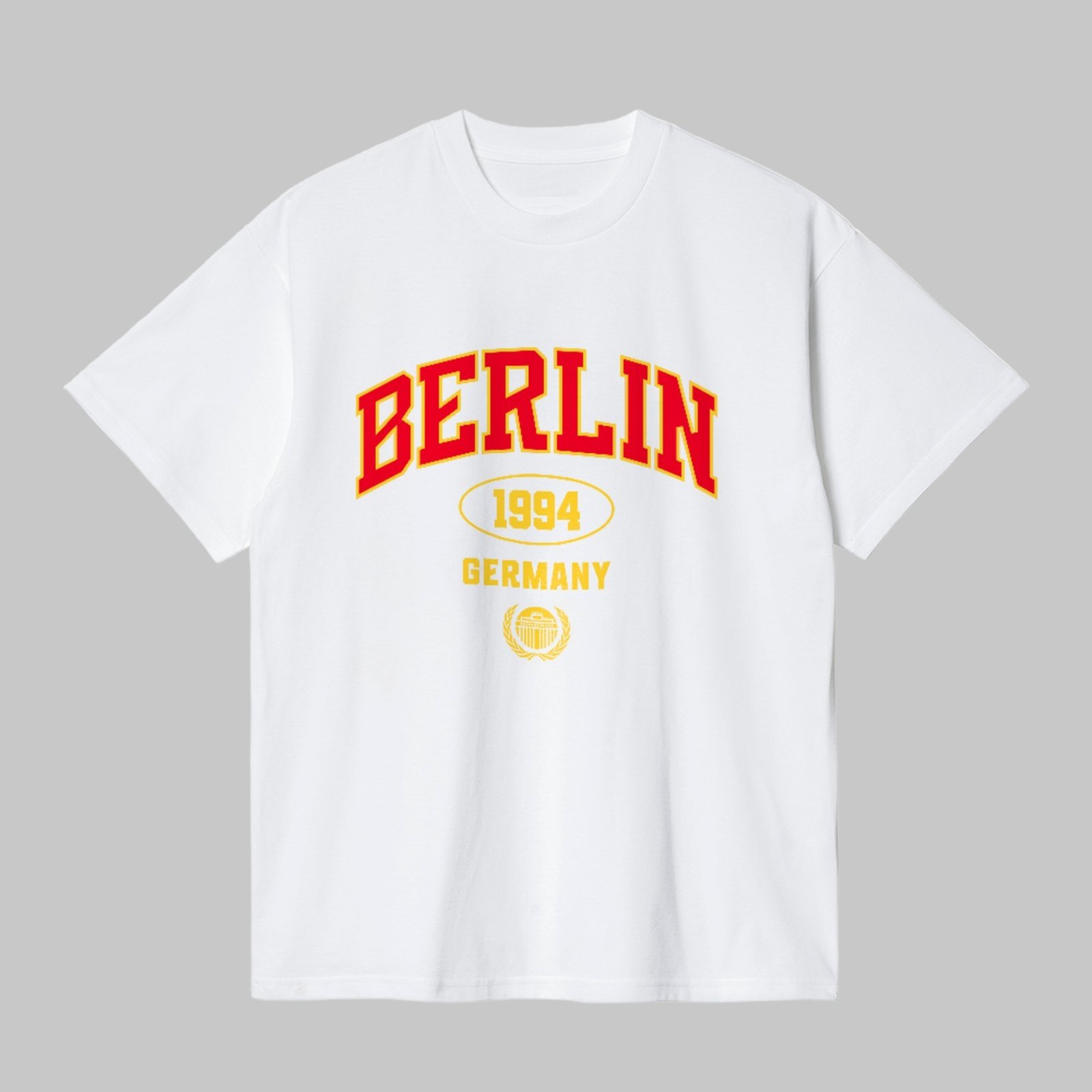 Camiseta Básica Berlin Germany 1994 Street Style Unissex Branco