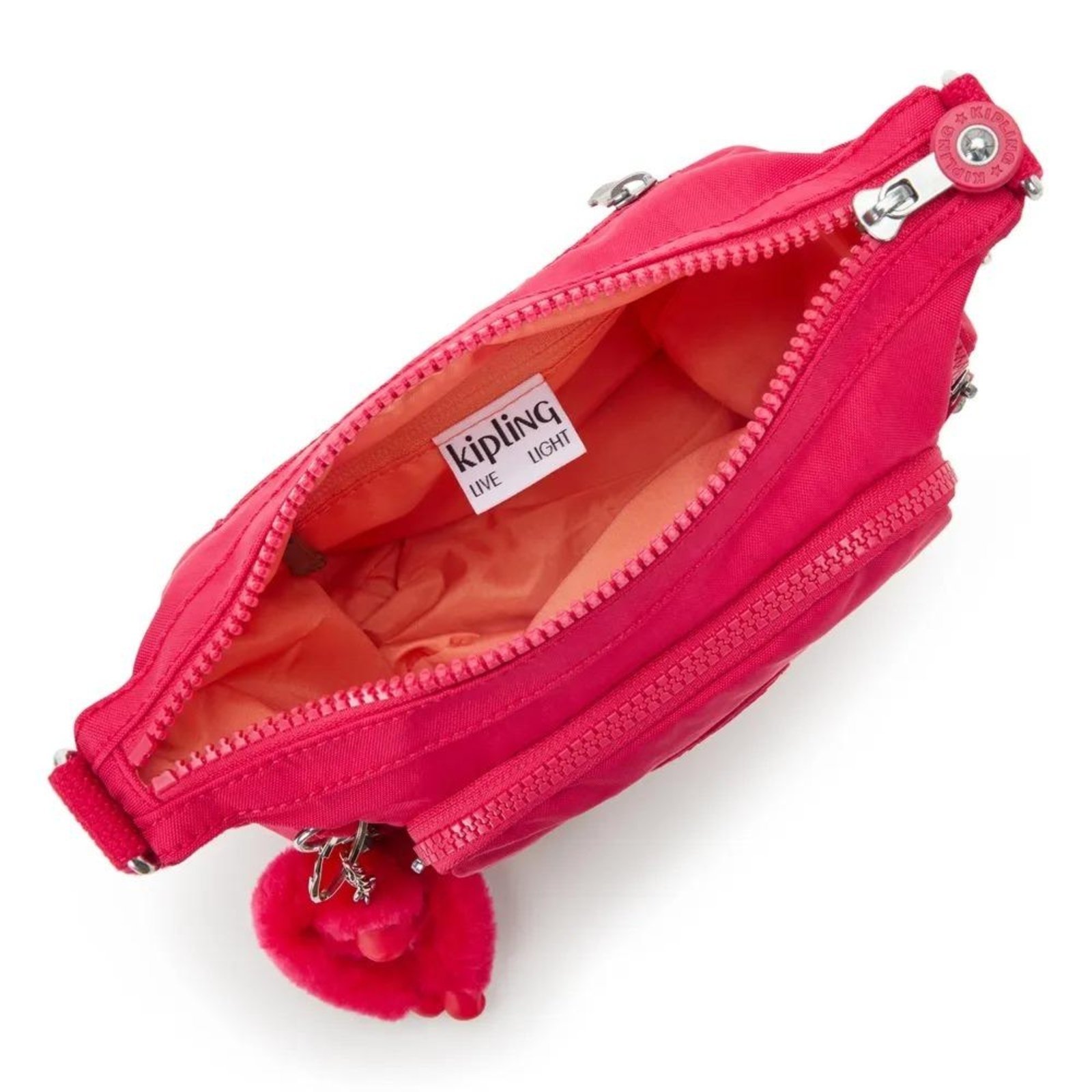 Vista 3 Bolsa Kipling Gabbie Mini Confetti Pink rosa pink Kipling rosa pink