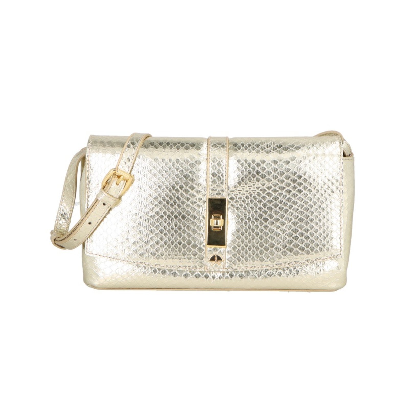Vista 2 Bolsa Tiracolo Luiza Barcelos 77771338 dourado dourado