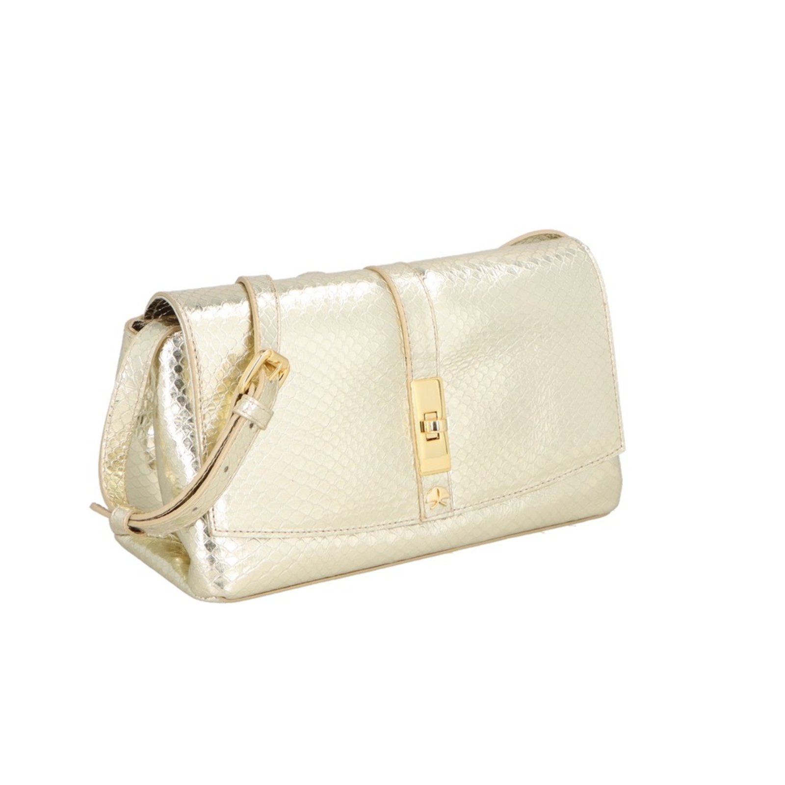 Vista 3 Bolsa Tiracolo Luiza Barcelos 77771338 dourado dourado