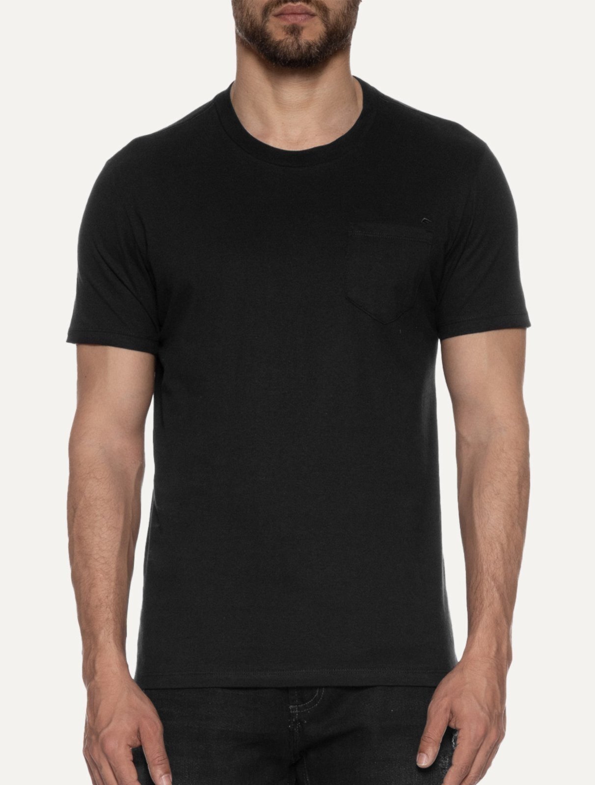 Camiseta Ellus Cotton Fine Easa Pocket Classic Preta