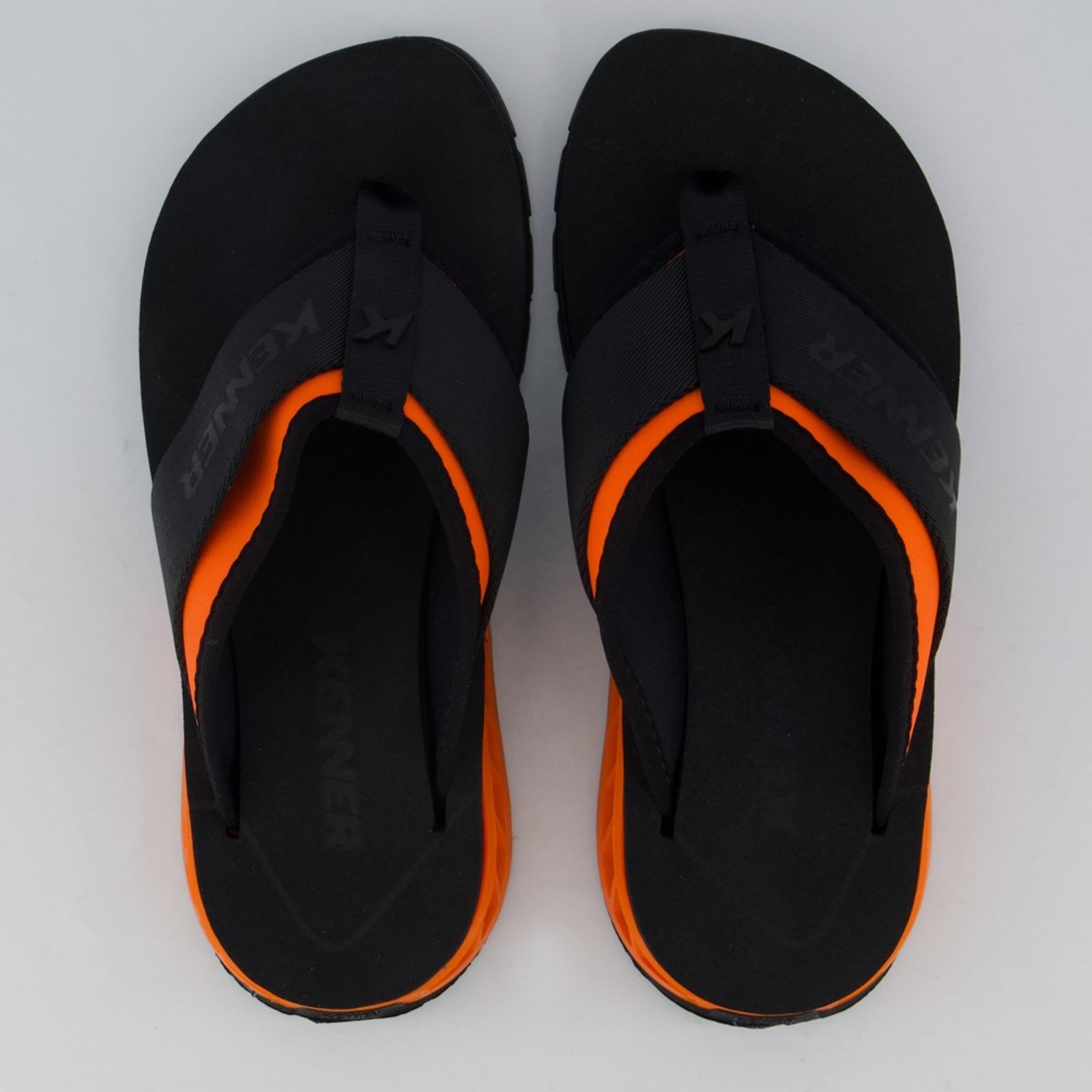 Chinelo Kenner Rakka Sport Preto e Laranja