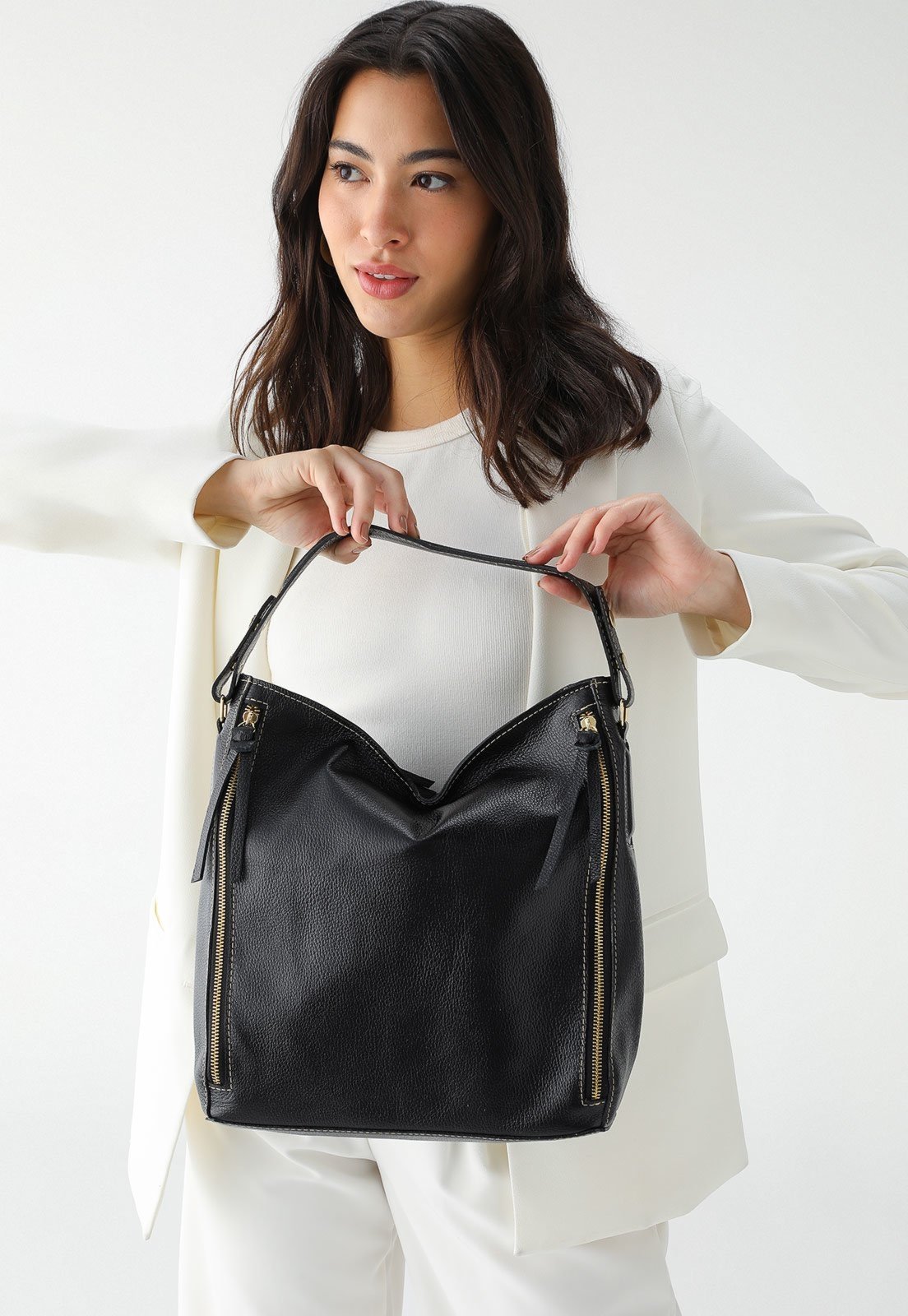 Bolsa SN Couros Vermont Preto