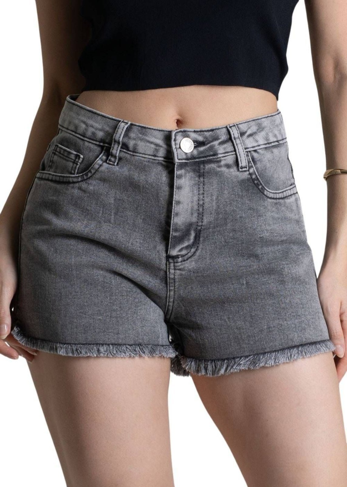 Shorts Jeans Sawary – 278473 – Cinza – Sawary
