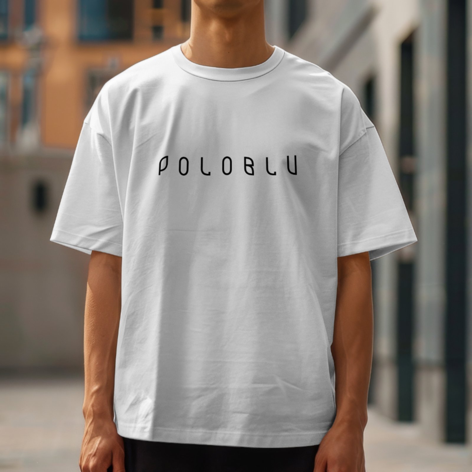 Camiseta Polo Blu Masculina Estampada Moderna em Algodão Branca do P ao G1