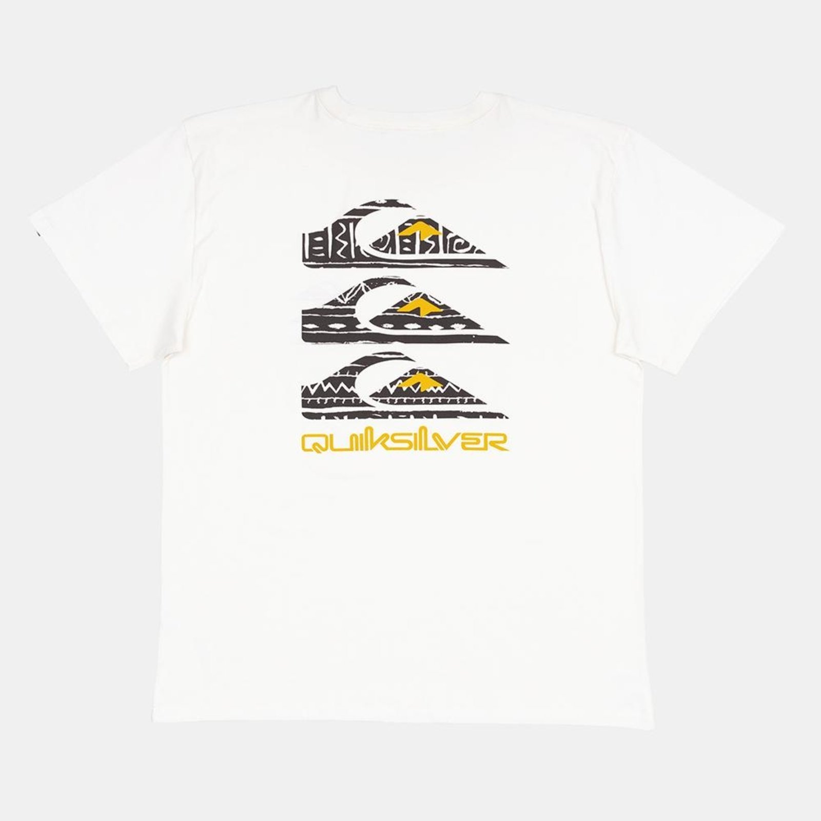 Camiseta Quiksilver Vertical Logos SM25 Plus Size Snow White