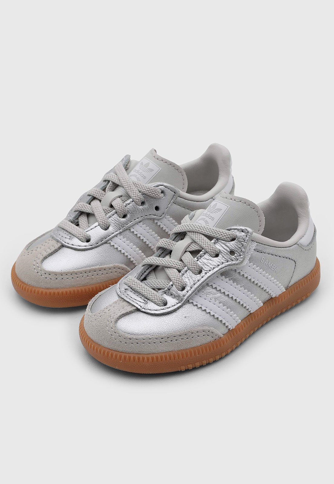 Infantil - Tênis adidas Originals Samba OG Prata
