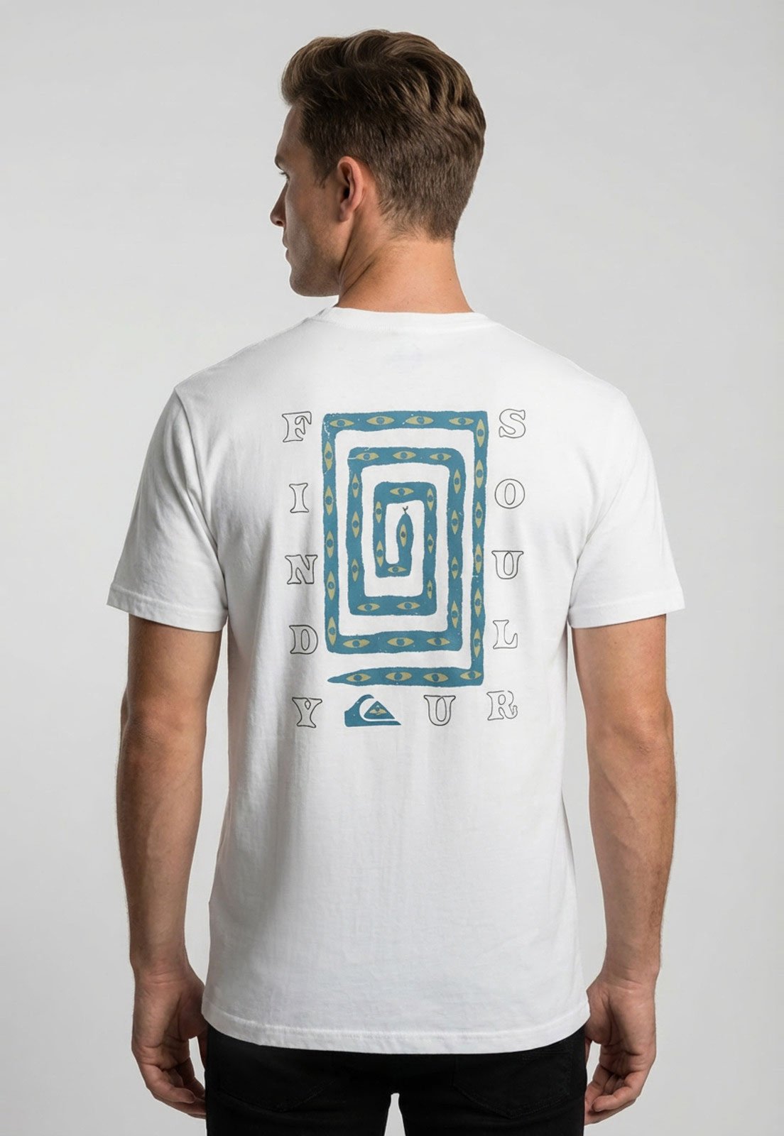 Camiseta Masculina Quiksilver Soul Maze Branca