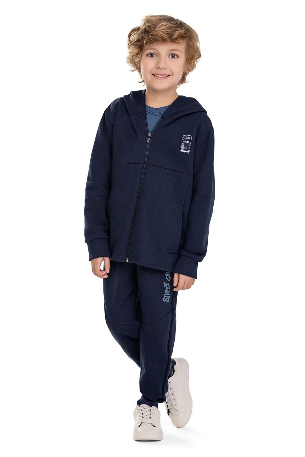 Infantil - Conjunto Menino Moletom Street Elian Azul