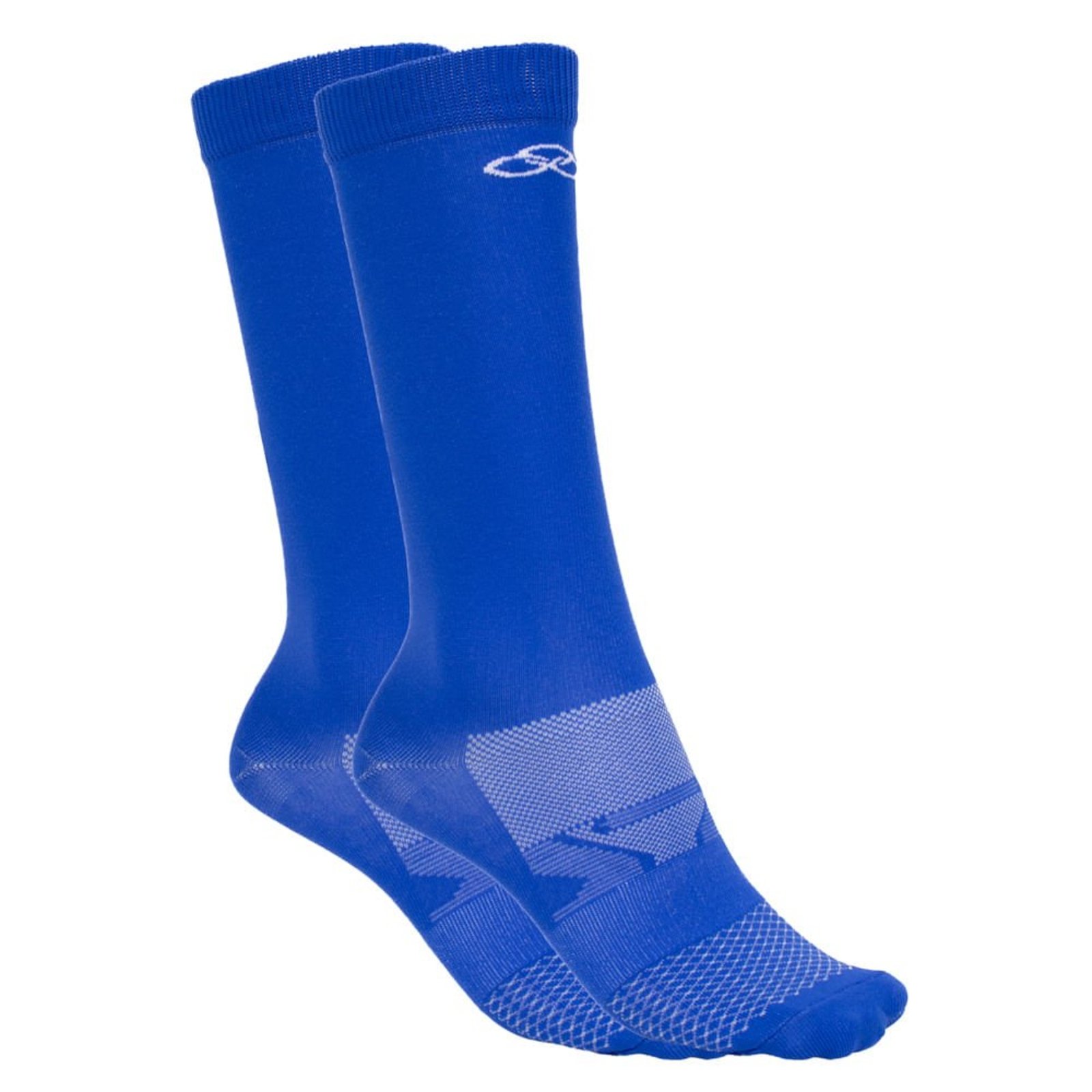 Vista 2 Meia Unissex Olympikus Corre Cano Médio Branco OLYMPIKUS azul