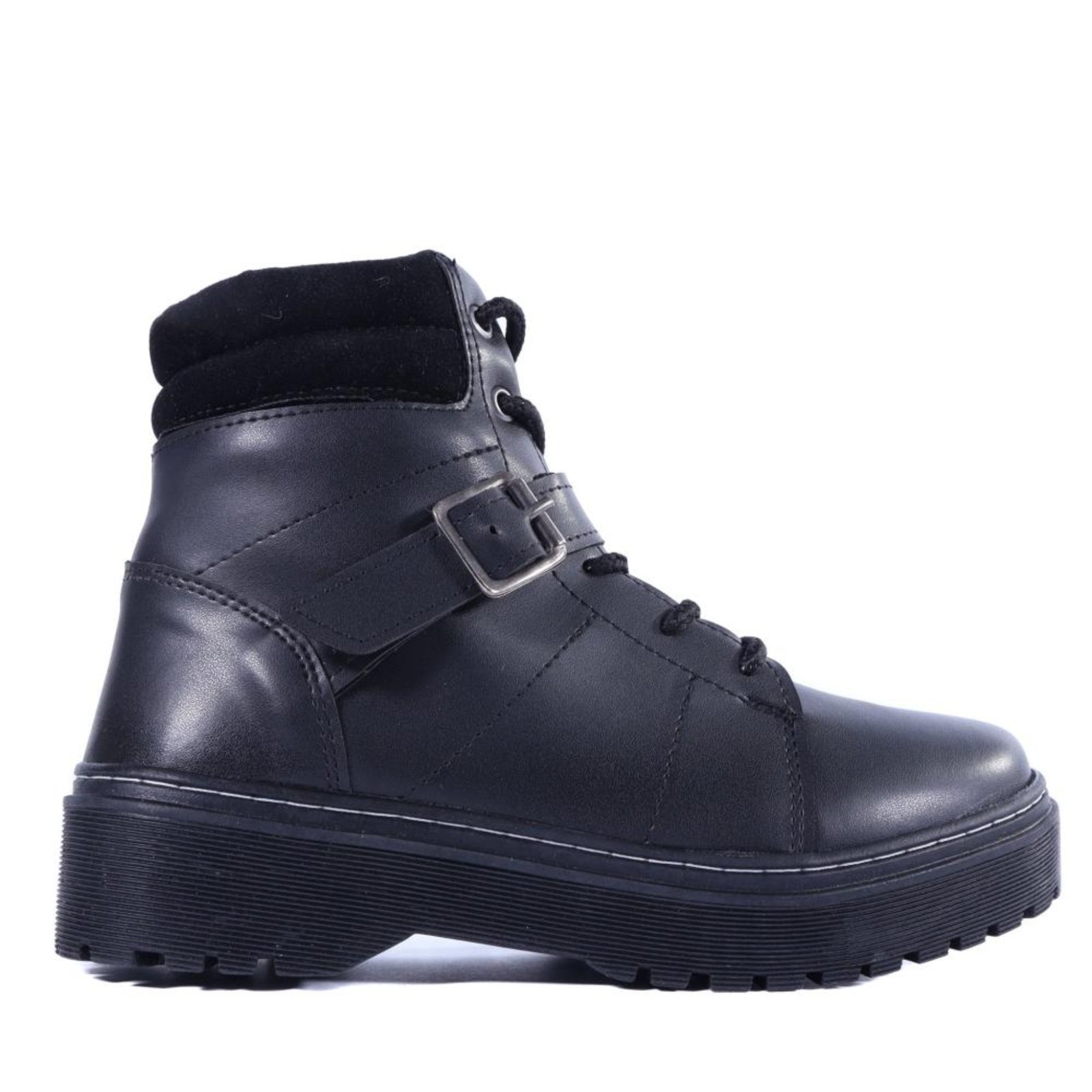 Coturno Feminino Zariff com Fivela 7015 Preto Incolor
