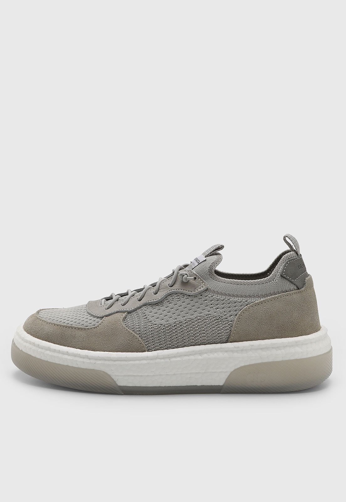 Tênis Knit Masculino Democrata Urbano Cinza