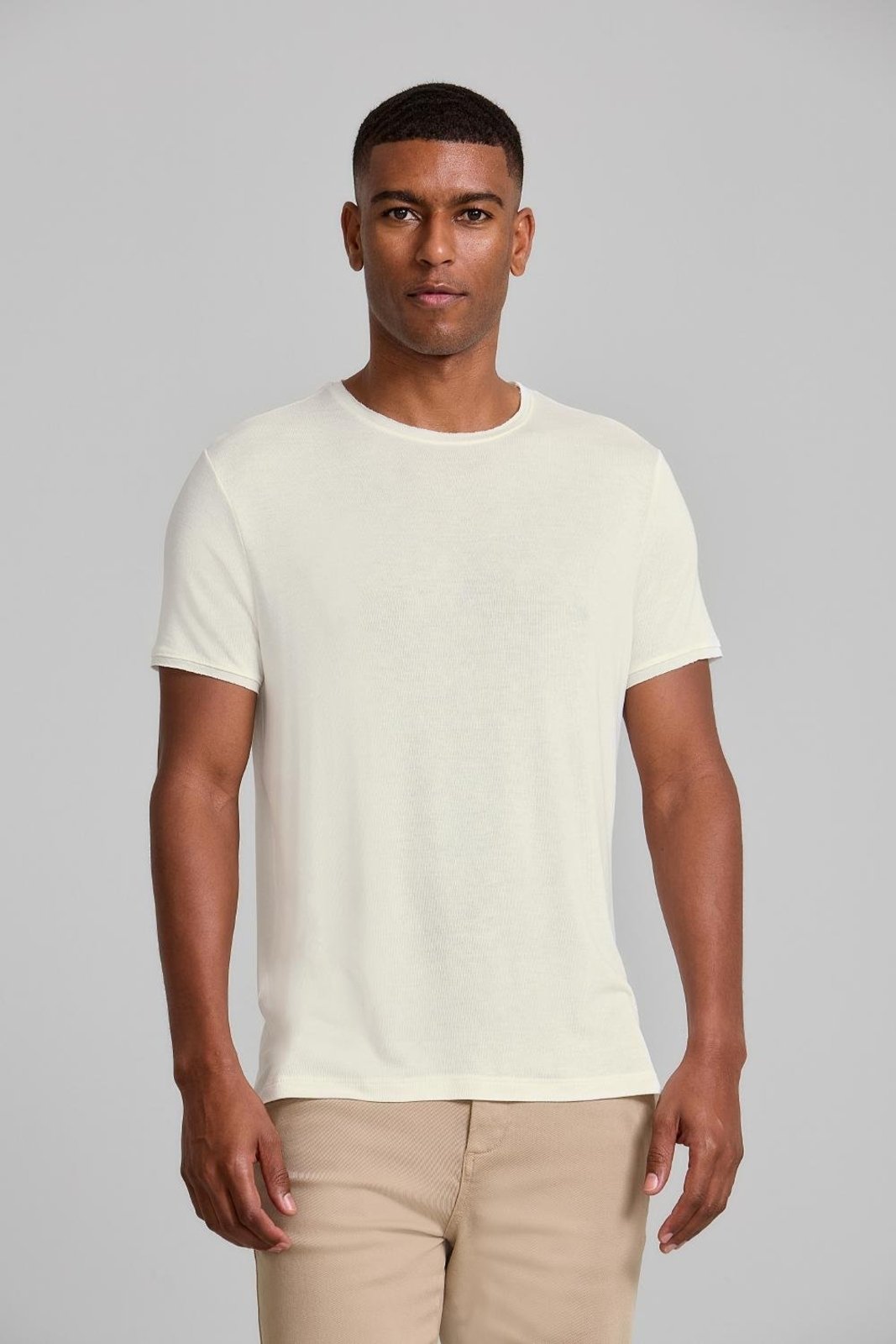 Camiseta Slim Fit, 014732 Off-white